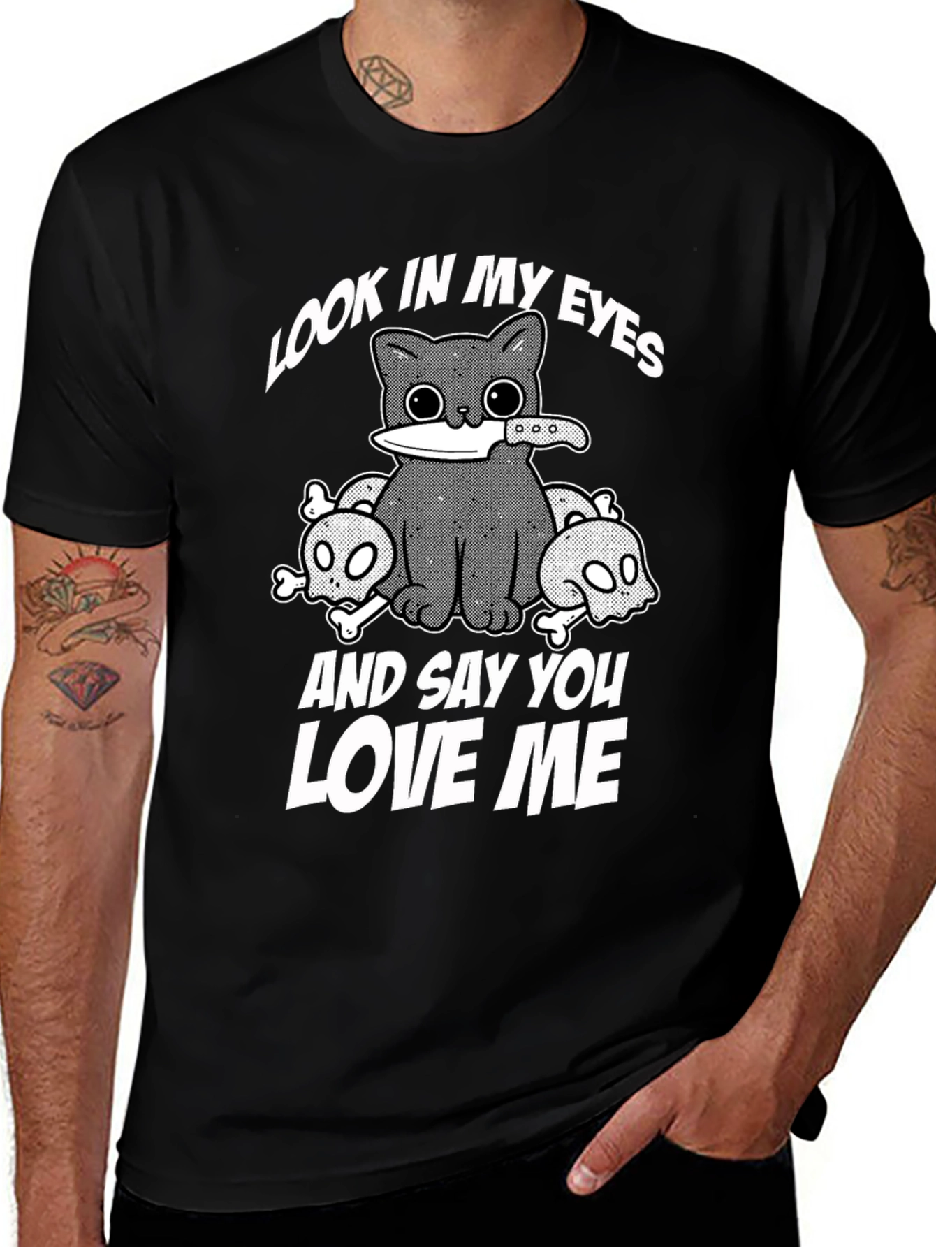 Look in My Eyes Cat T-Shirt