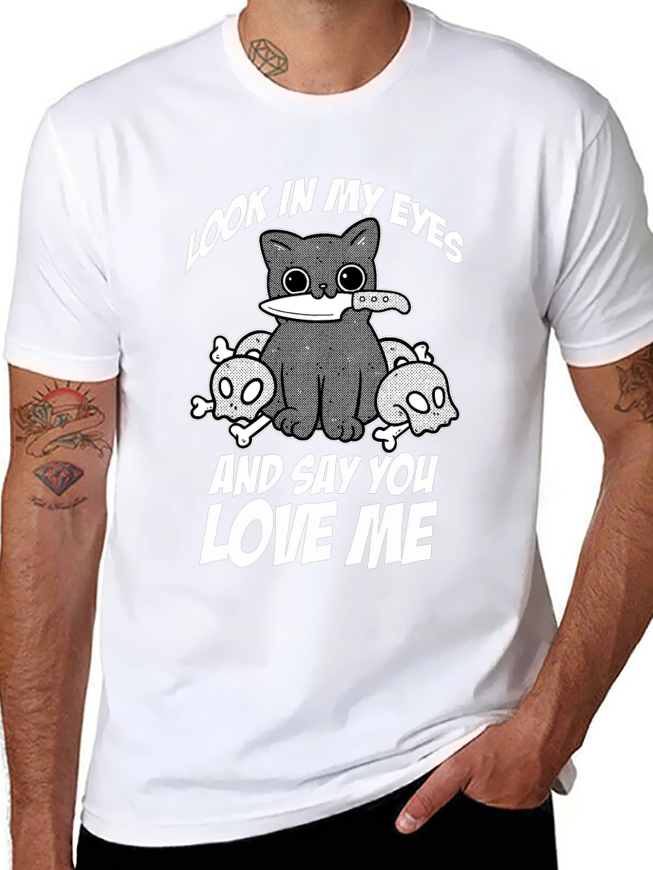 Look in My Eyes Cat T-Shirt