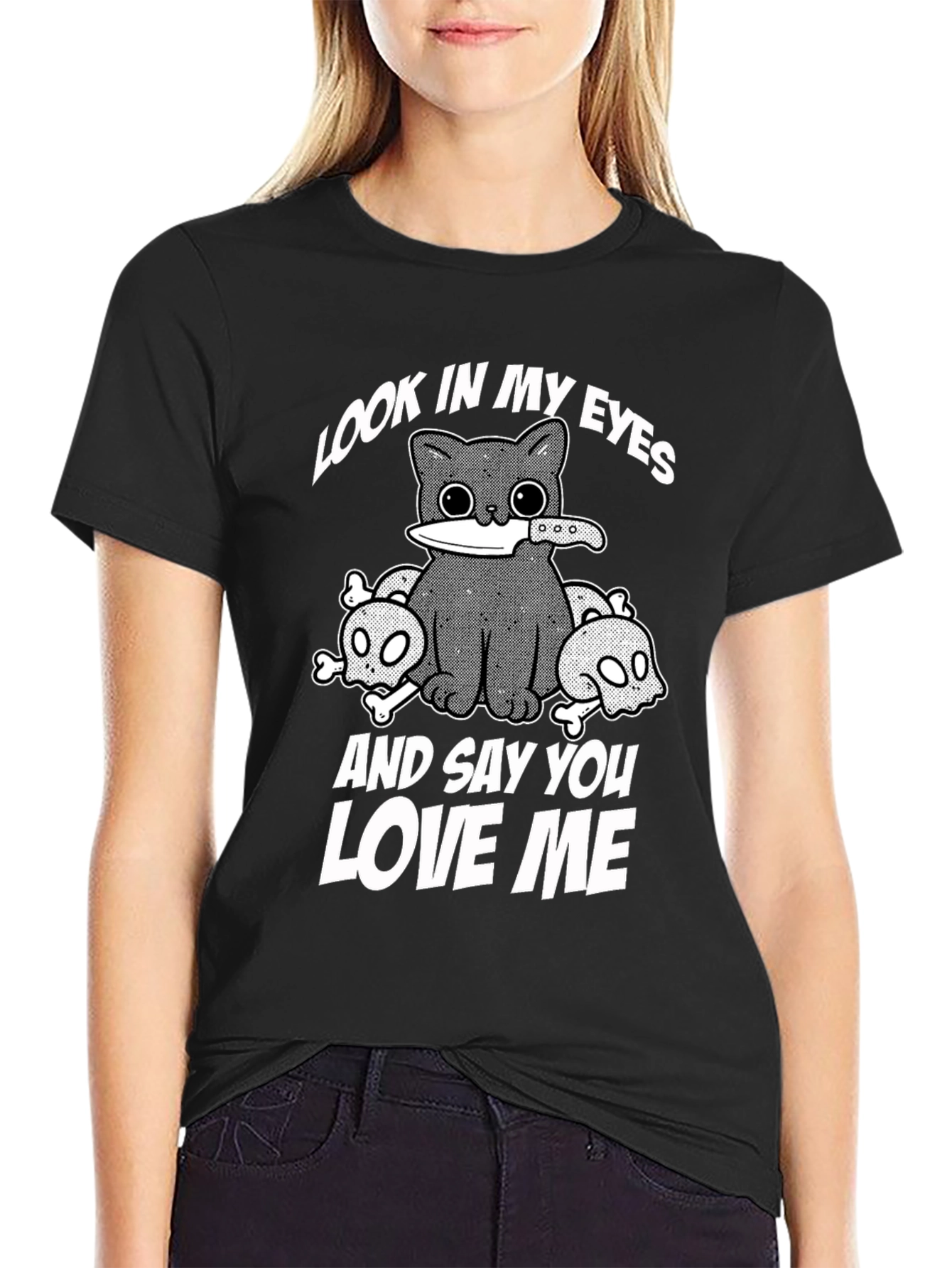 Look in My Eyes Cat T-Shirt