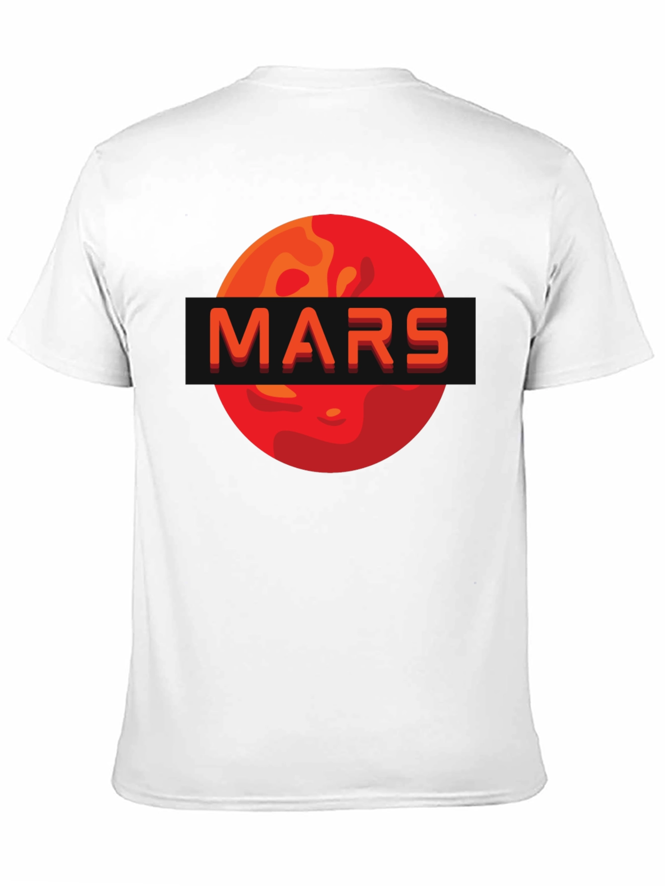 Mars Graphic Print T-Shirt - Space Enthusiast Apparel