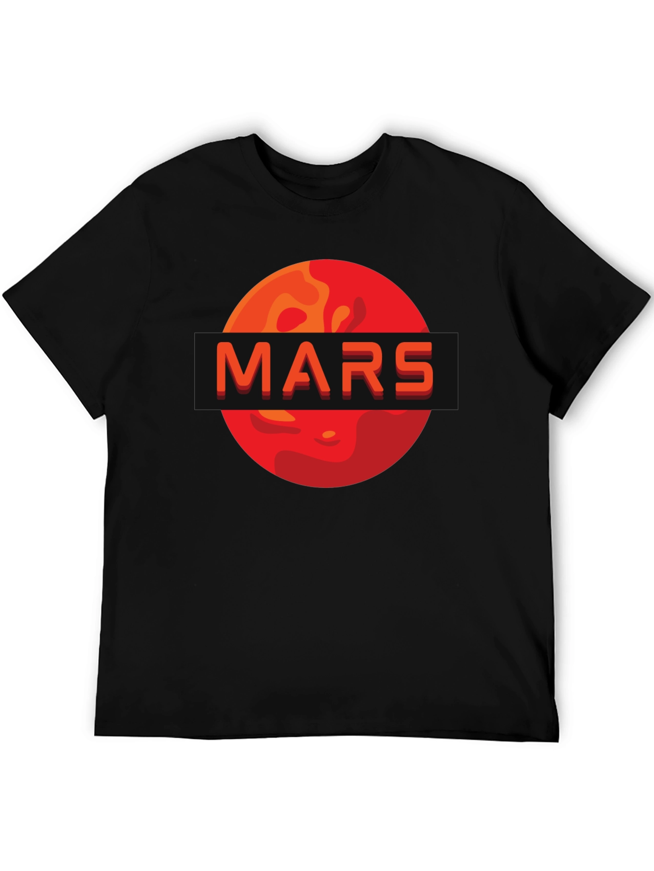 Mars Graphic Print T-Shirt - Space Enthusiast Apparel