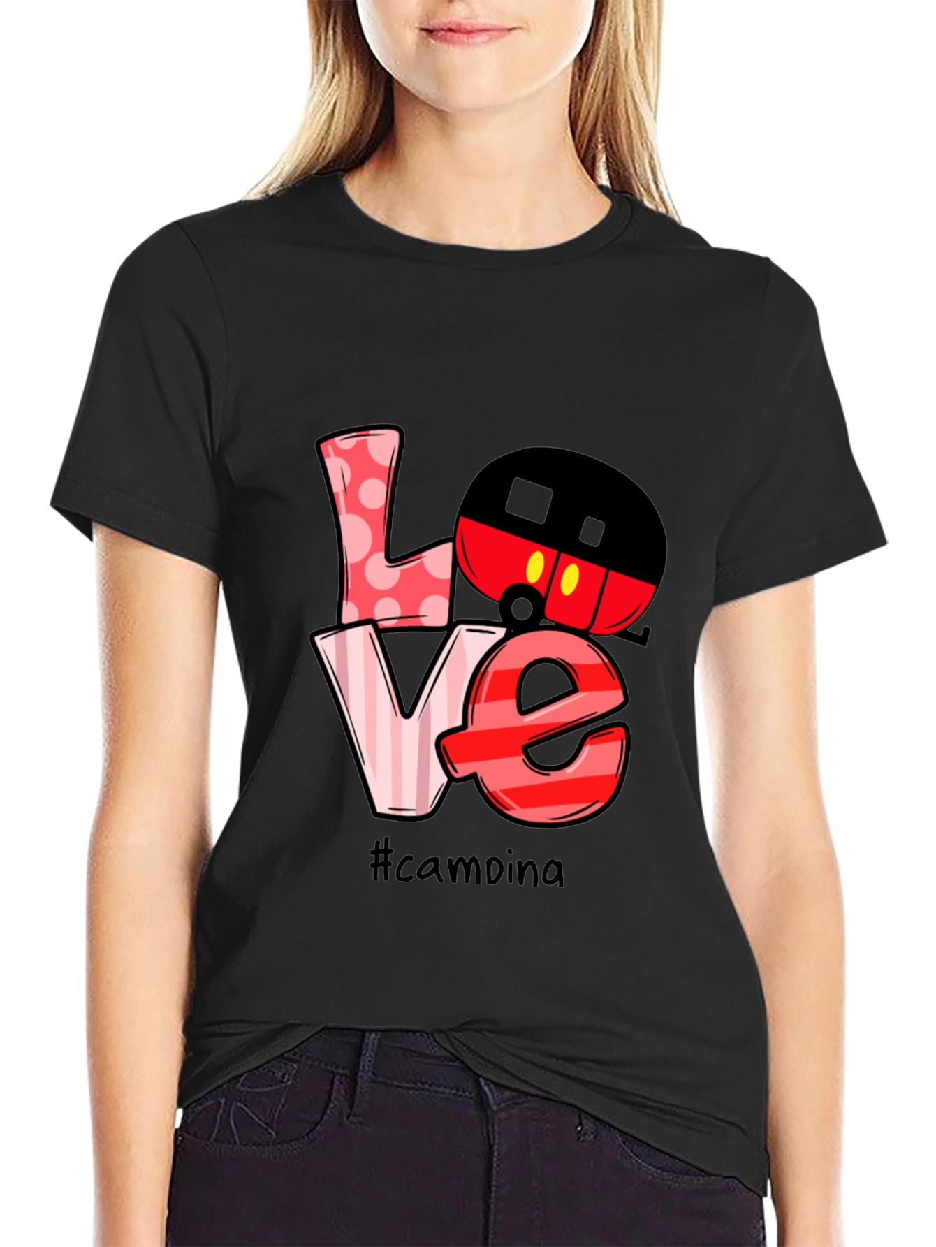 Love Camping Mickey Mouse T-Shirt