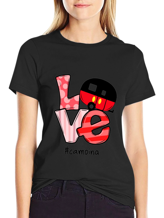 Love Camping Mickey Mouse T-Shirt