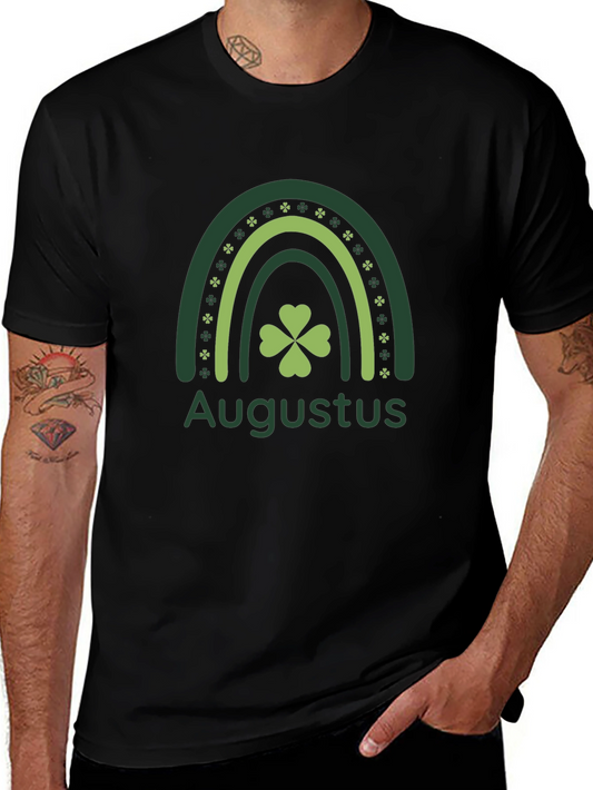 Augustus Shamrock Rainbow Mens T-Shirt