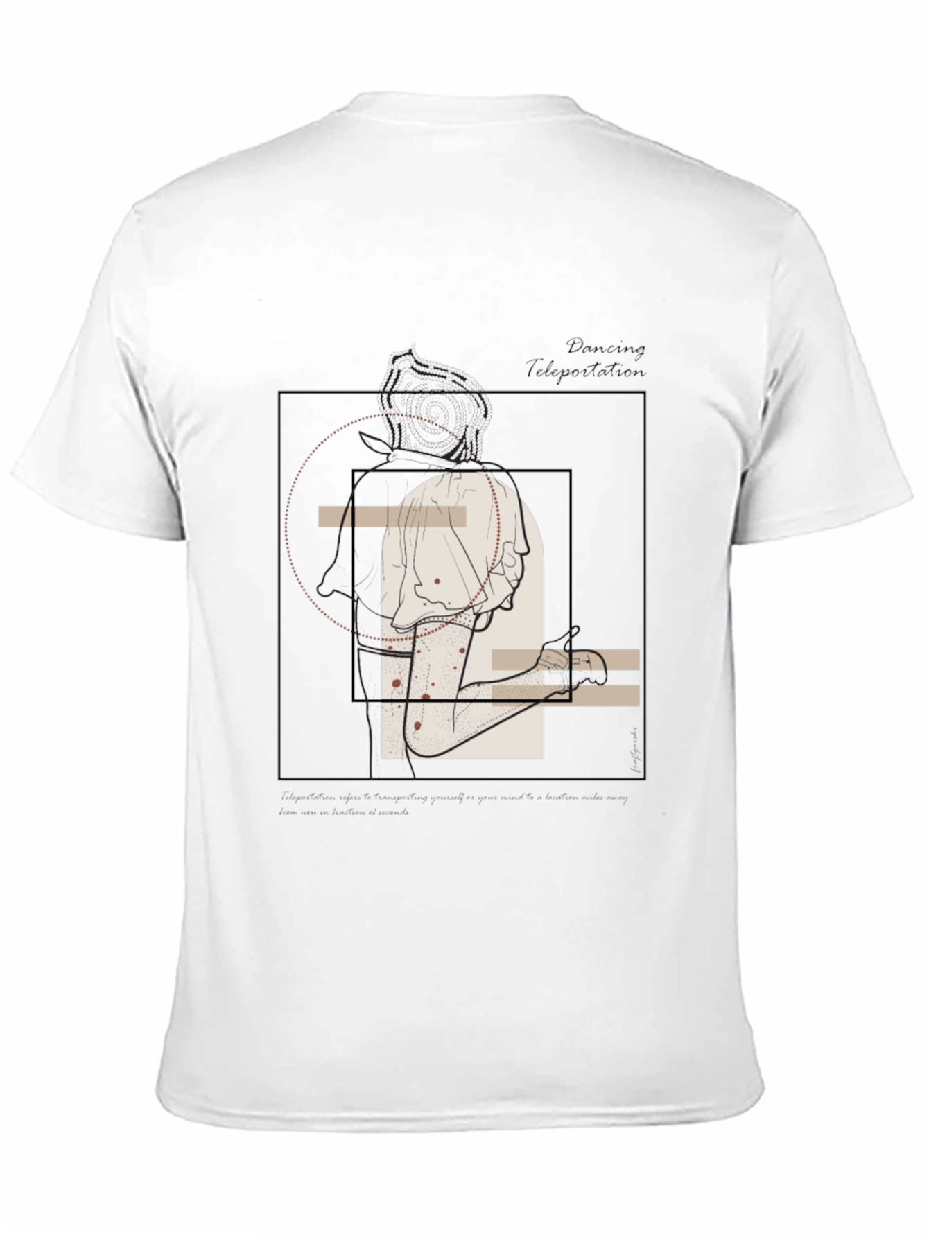 Abstract Line Art Graphic Tee - Unisex