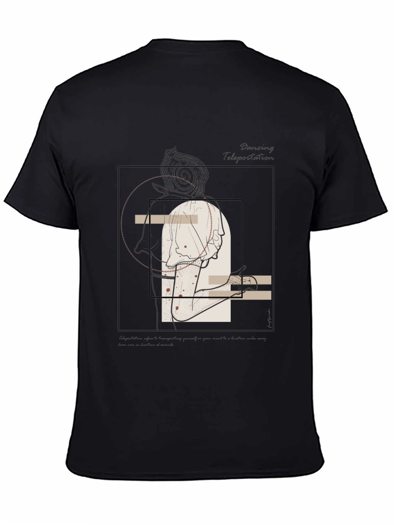 Abstract Line Art Graphic Tee - Unisex