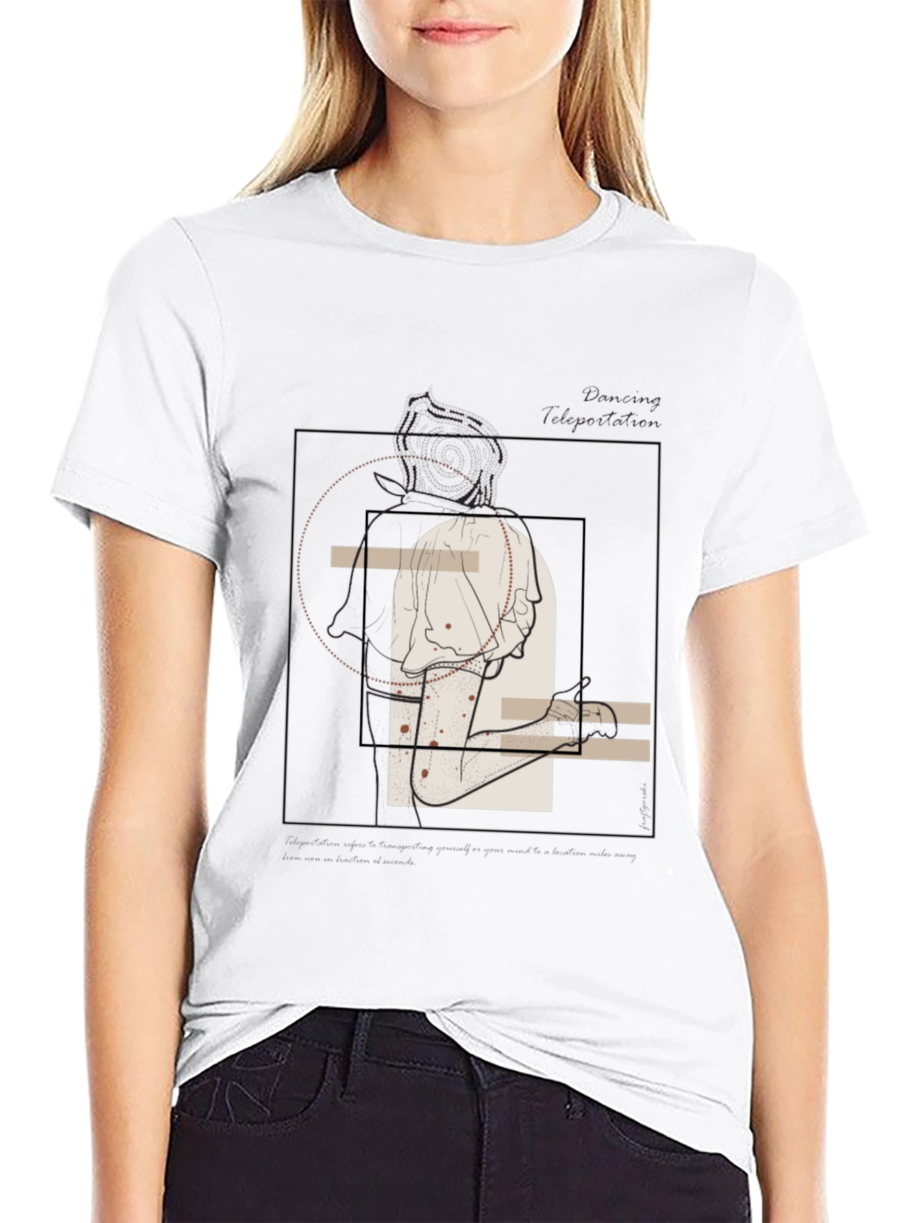 Abstract Line Art Graphic Tee - Unisex