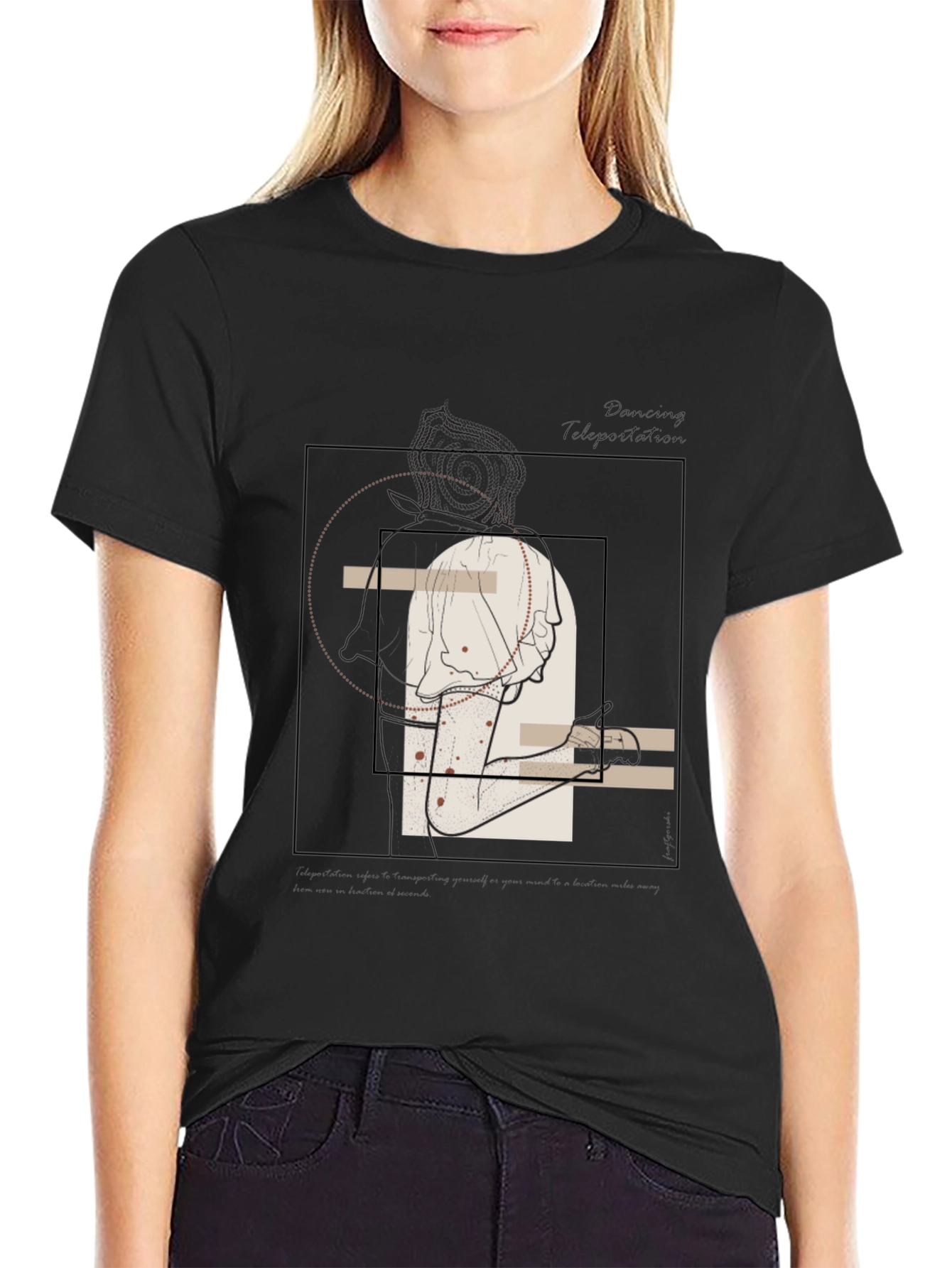 Abstract Line Art Graphic Tee - Unisex