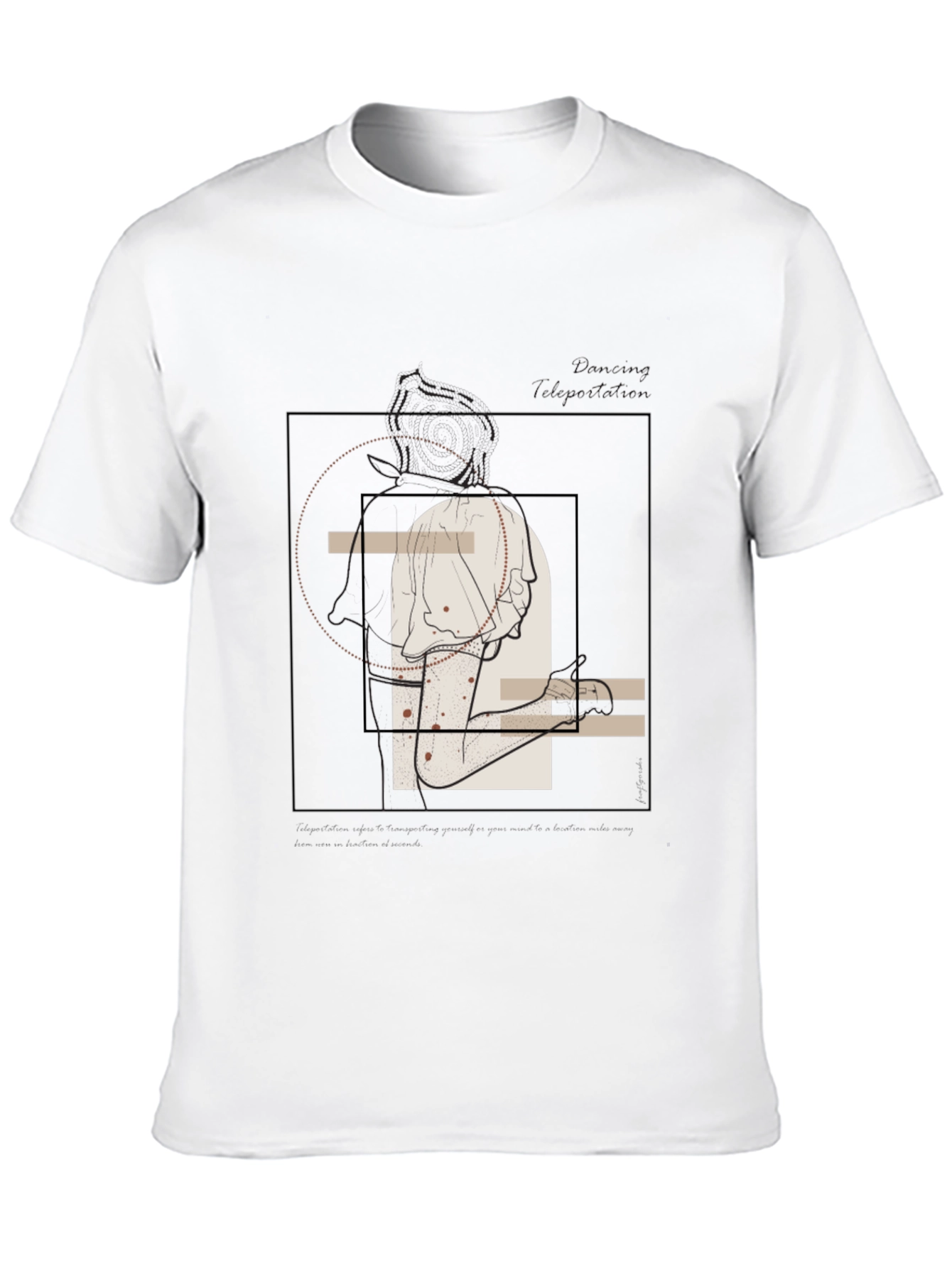 Abstract Line Art Graphic Tee - Unisex
