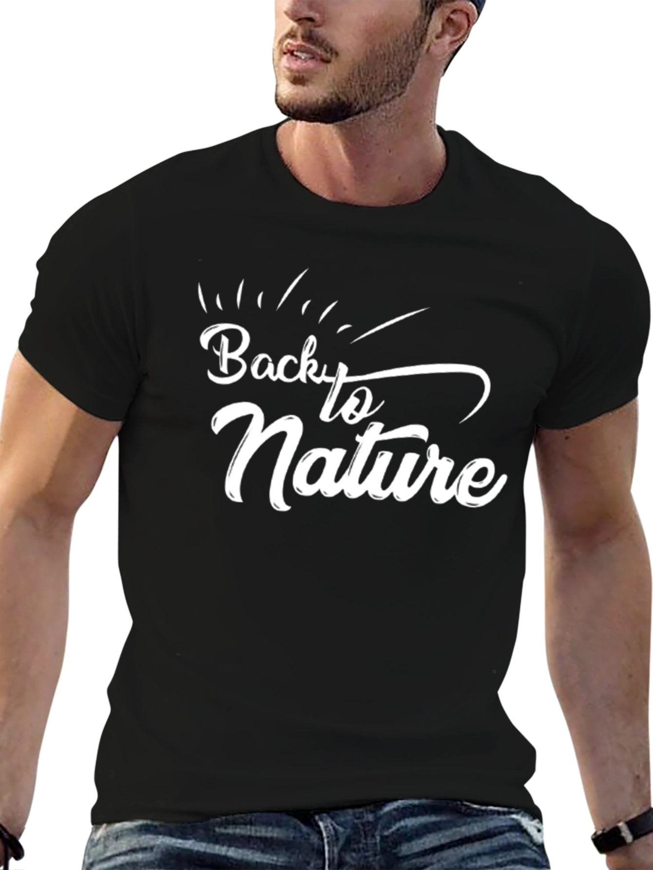 Back to Nature Graphic Tee - Black Unisex T-Shirt