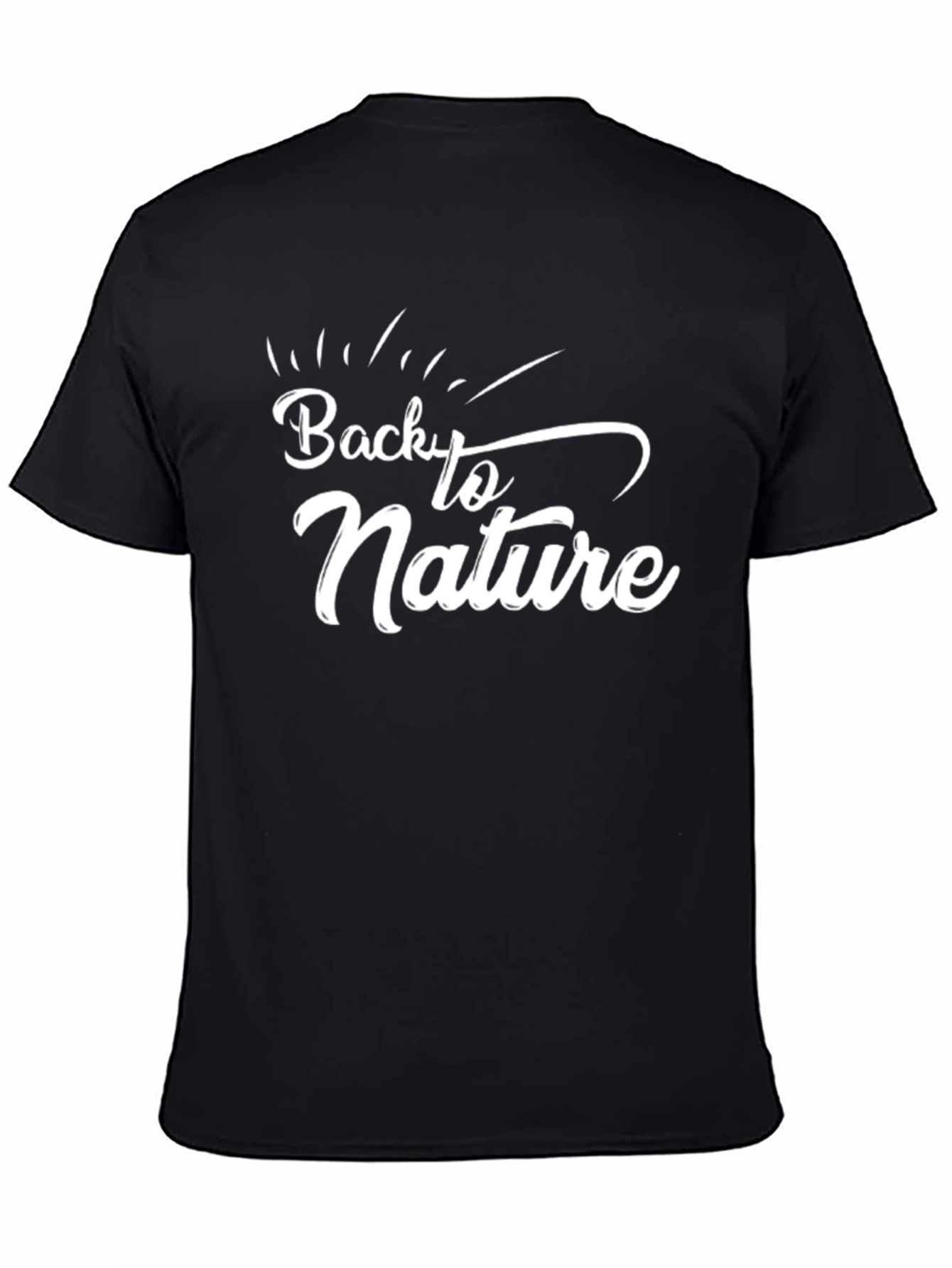 Back to Nature Graphic Tee - Black Unisex T-Shirt