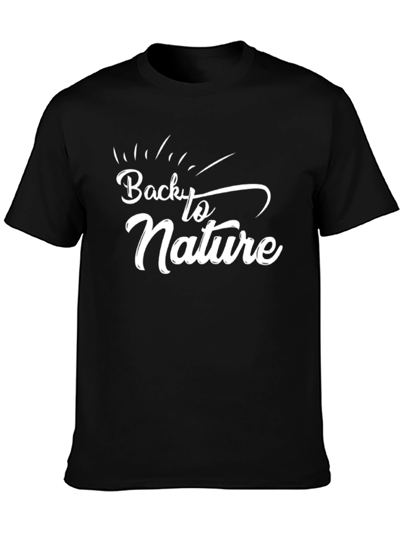 Back to Nature Graphic Tee - Black Unisex T-Shirt