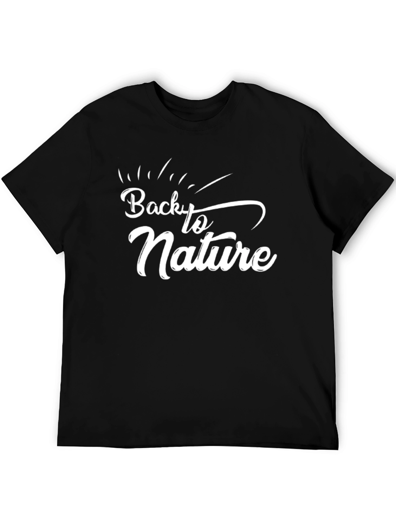 Back to Nature Graphic Tee - Black Unisex T-Shirt