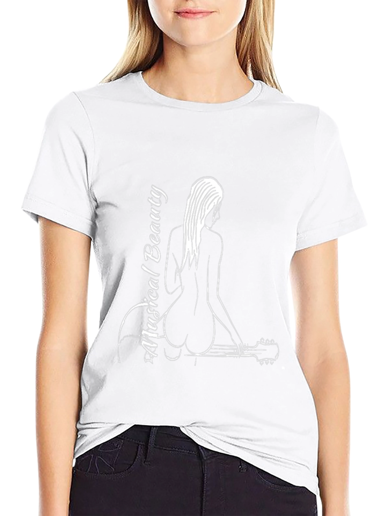 Musical Beauty Graphic Tee - Black