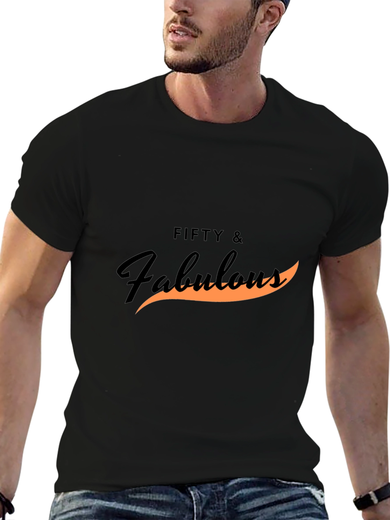Fifty & Fabulous Black T-Shirt