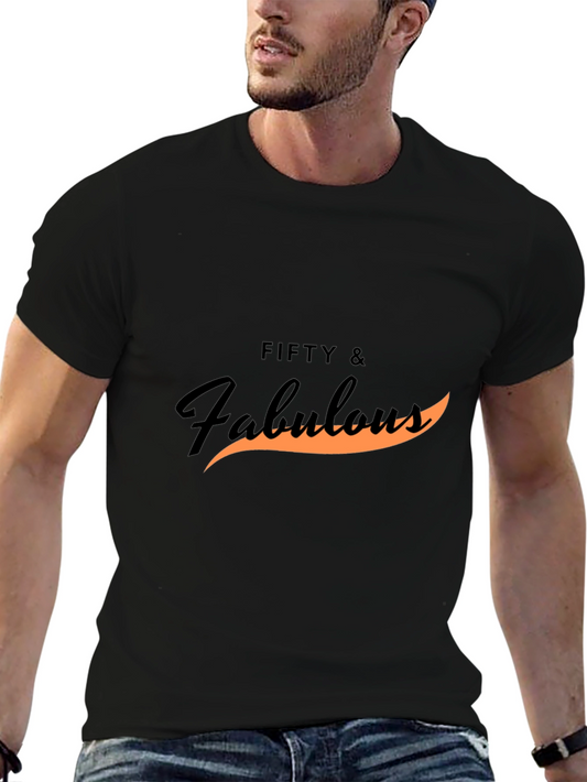 Fifty & Fabulous Black T-Shirt