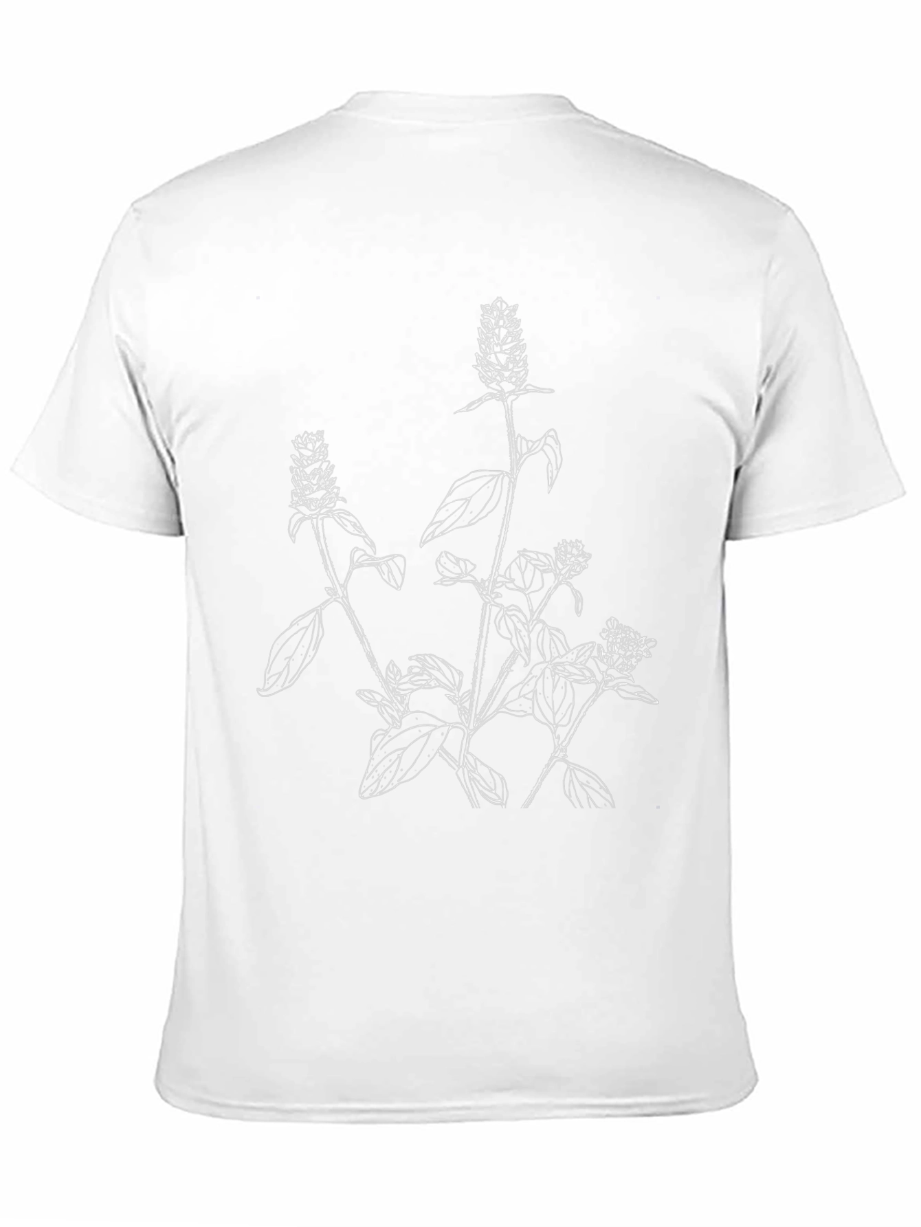 Botanical Print Black T-Shirt - Stylish & Unique