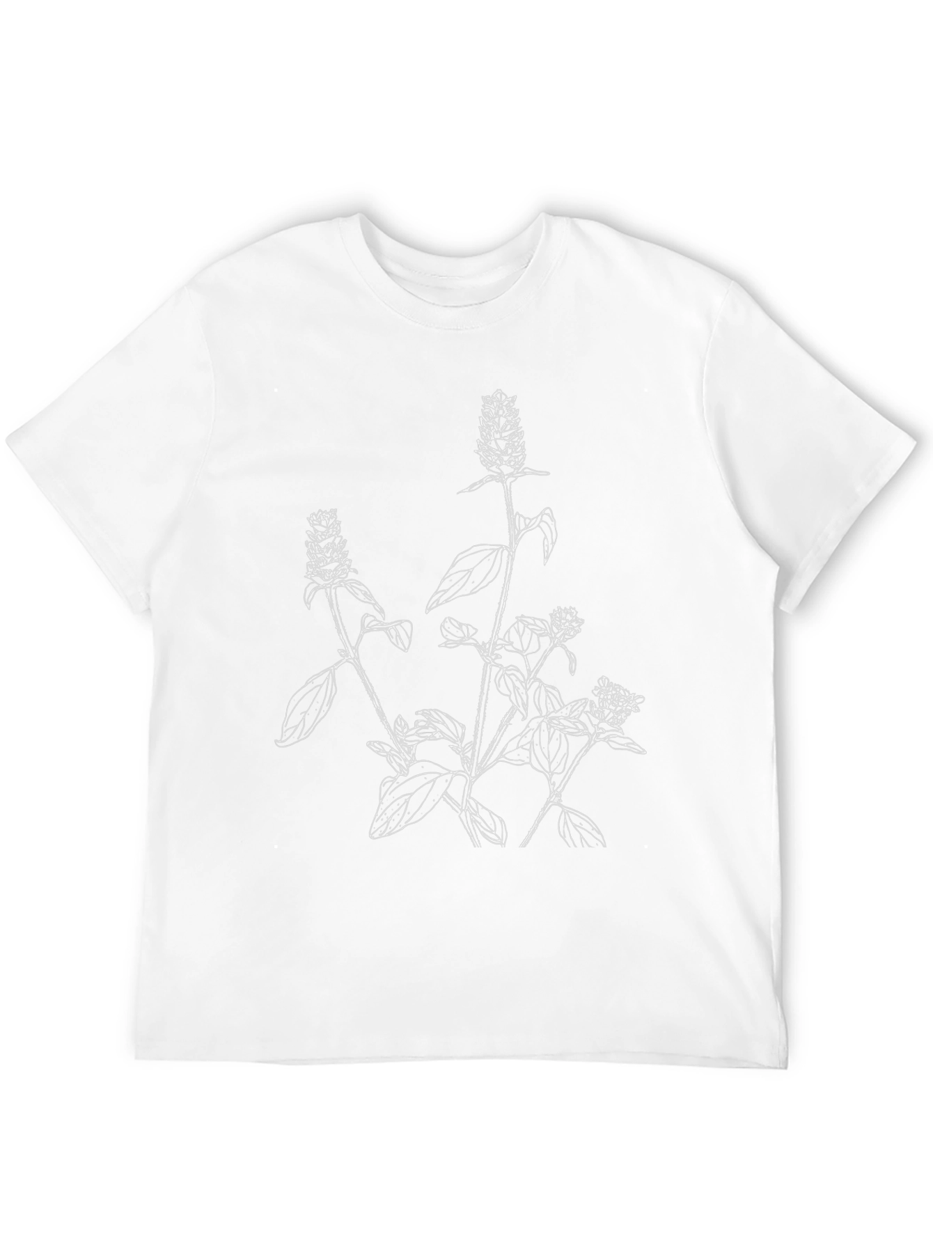 Botanical Print Black T-Shirt - Stylish & Unique
