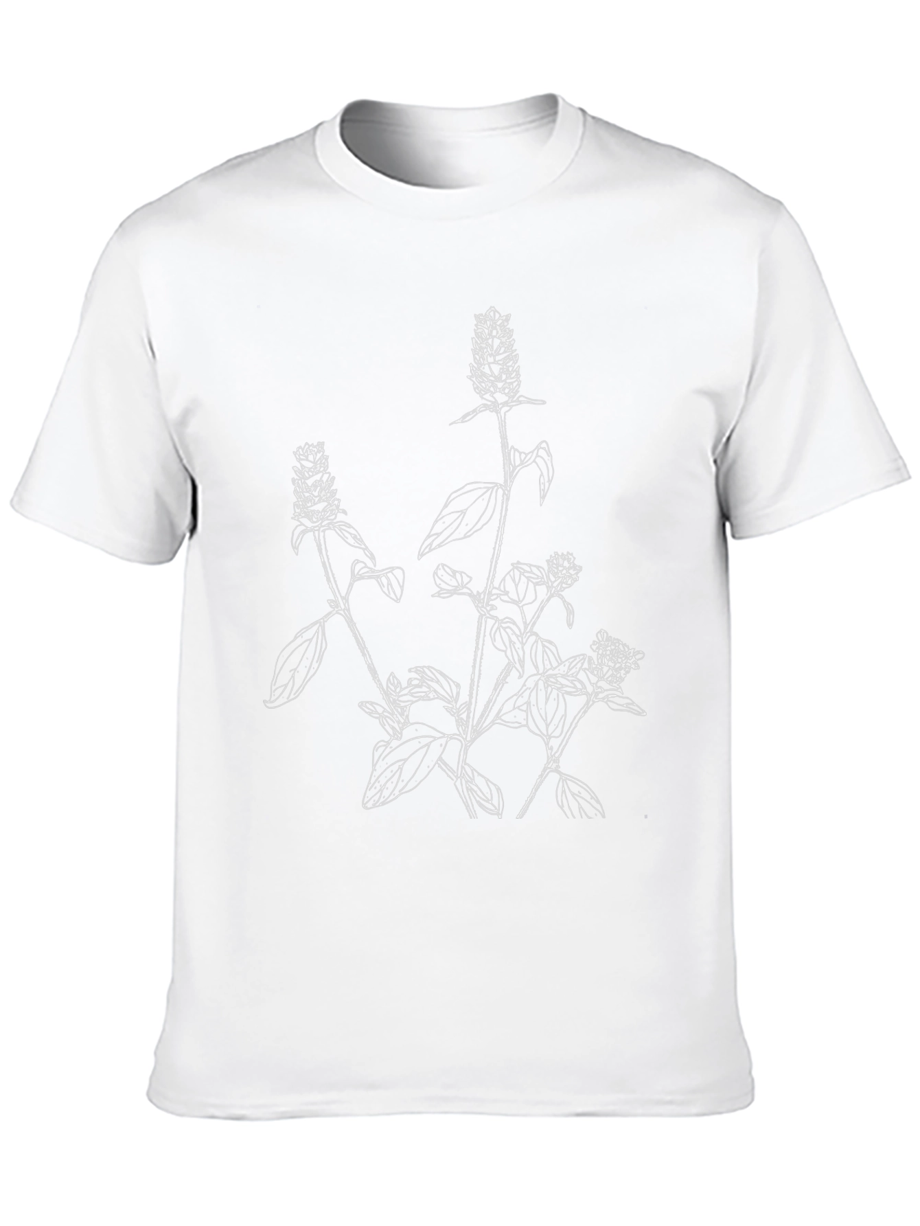 Botanical Print Black T-Shirt - Stylish & Unique