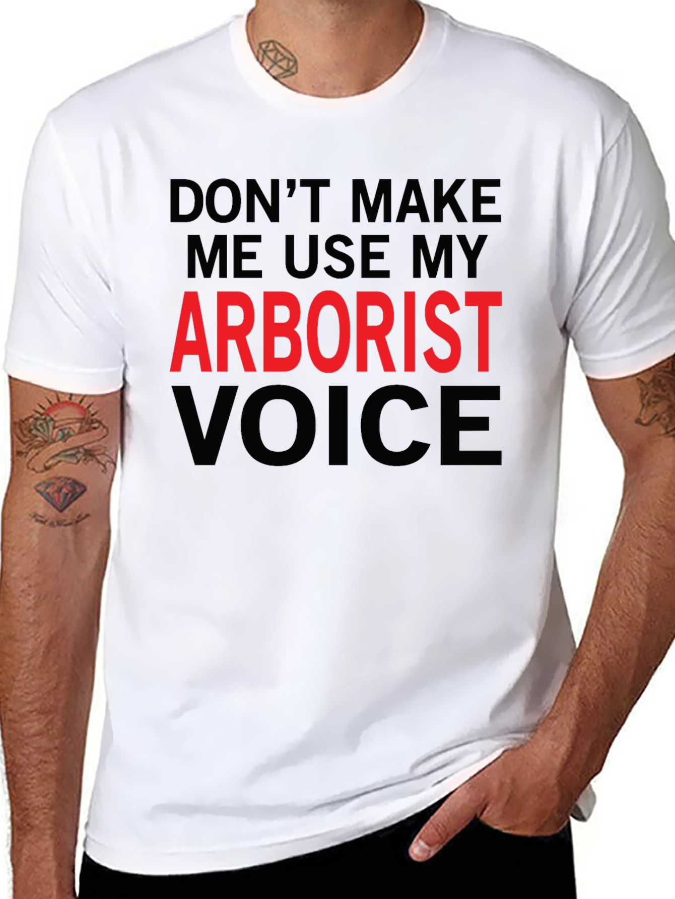 Arborist Voice Funny T-Shirt for Tree Lovers