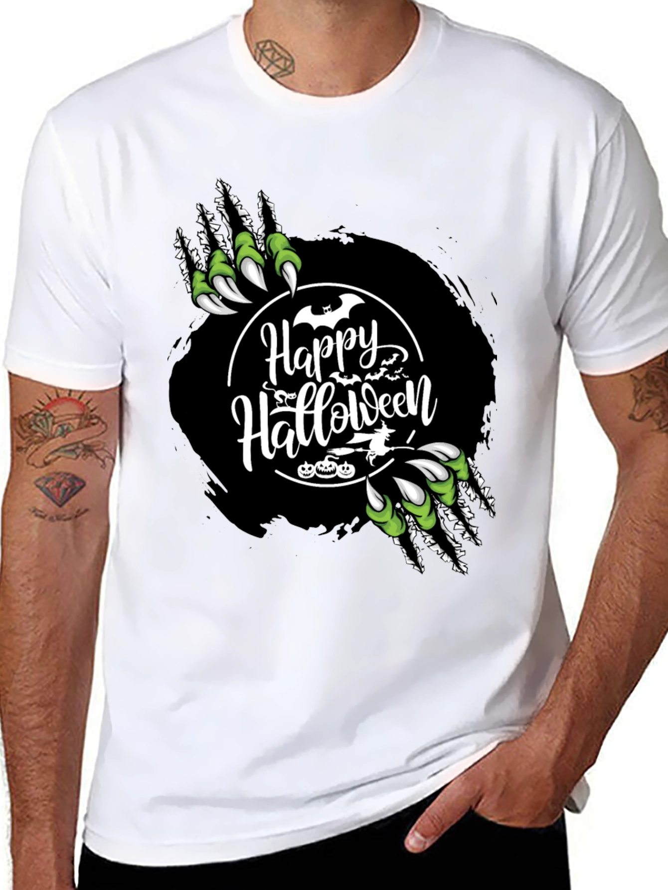 Happy Halloween Graphic Tee - Spooky Season Shirt