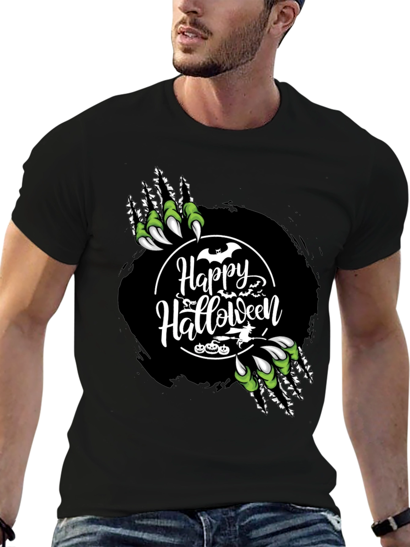 Happy Halloween Graphic Tee - Spooky Season Shirt