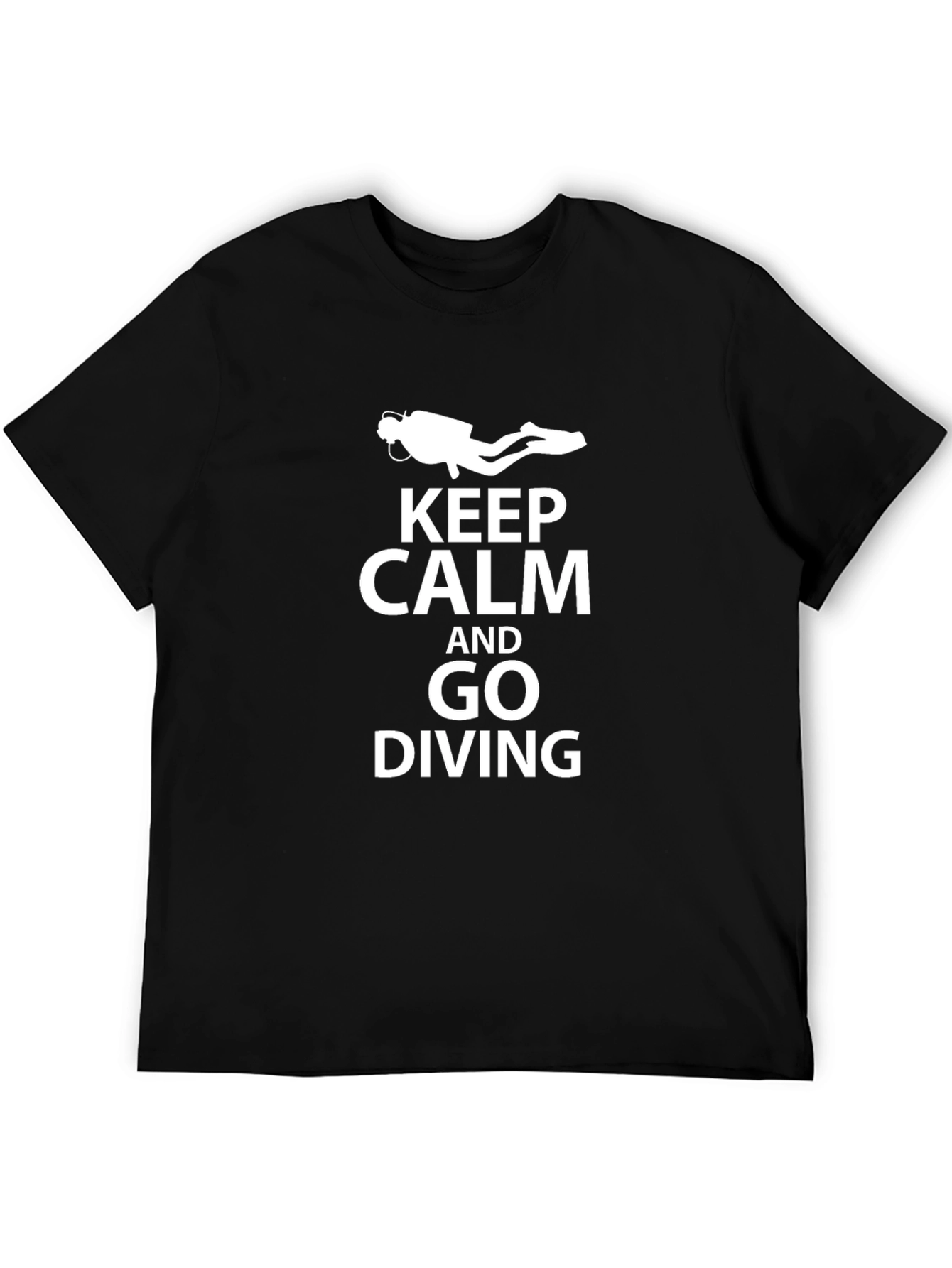 Keep Calm and Go Diving T-Shirt - Black