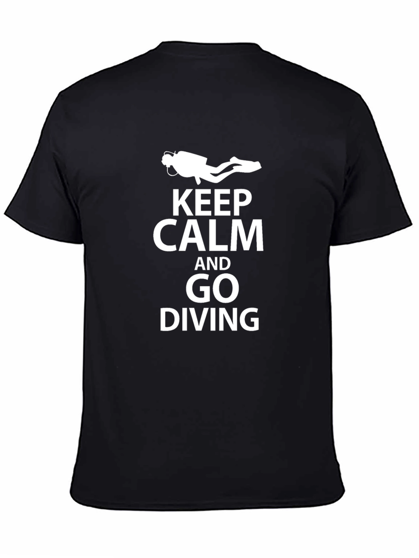 Keep Calm and Go Diving T-Shirt - Black