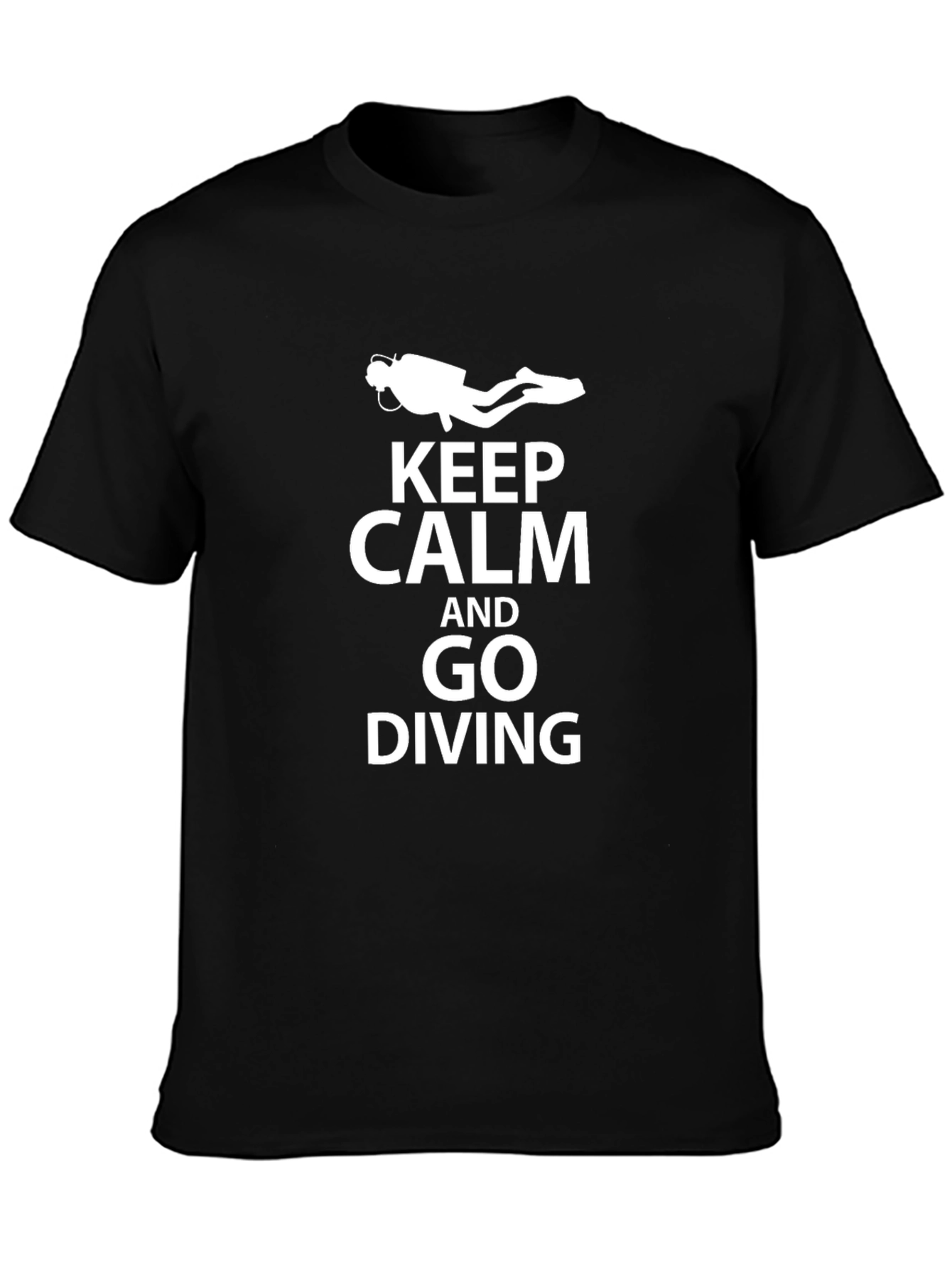 Keep Calm and Go Diving T-Shirt - Black