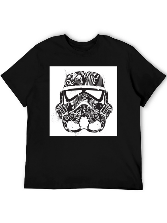 Stormtrooper Helmet Graphic Tee - Black T-Shirt