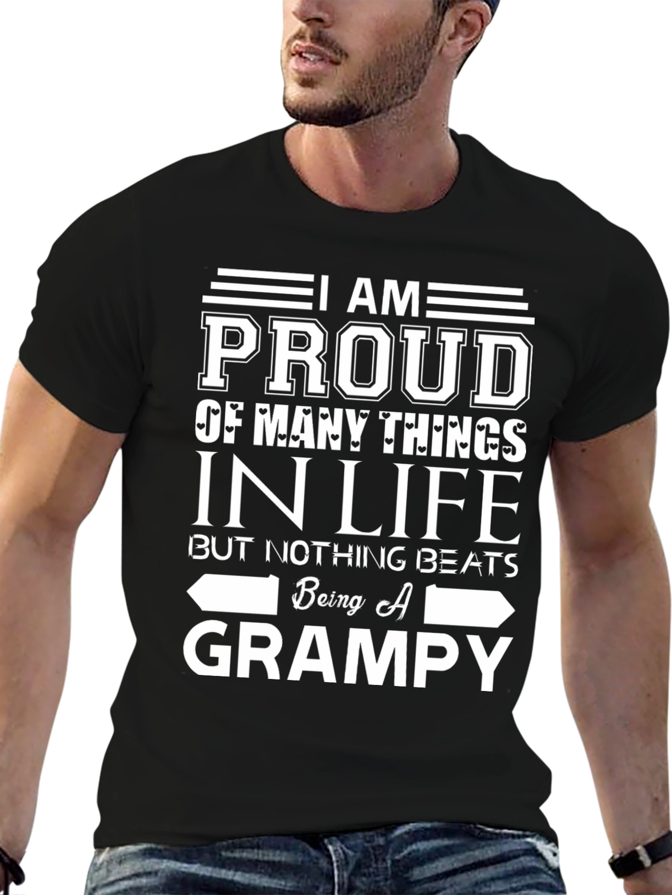 Proud Grampy T-Shirt - Gift for Grandfathers