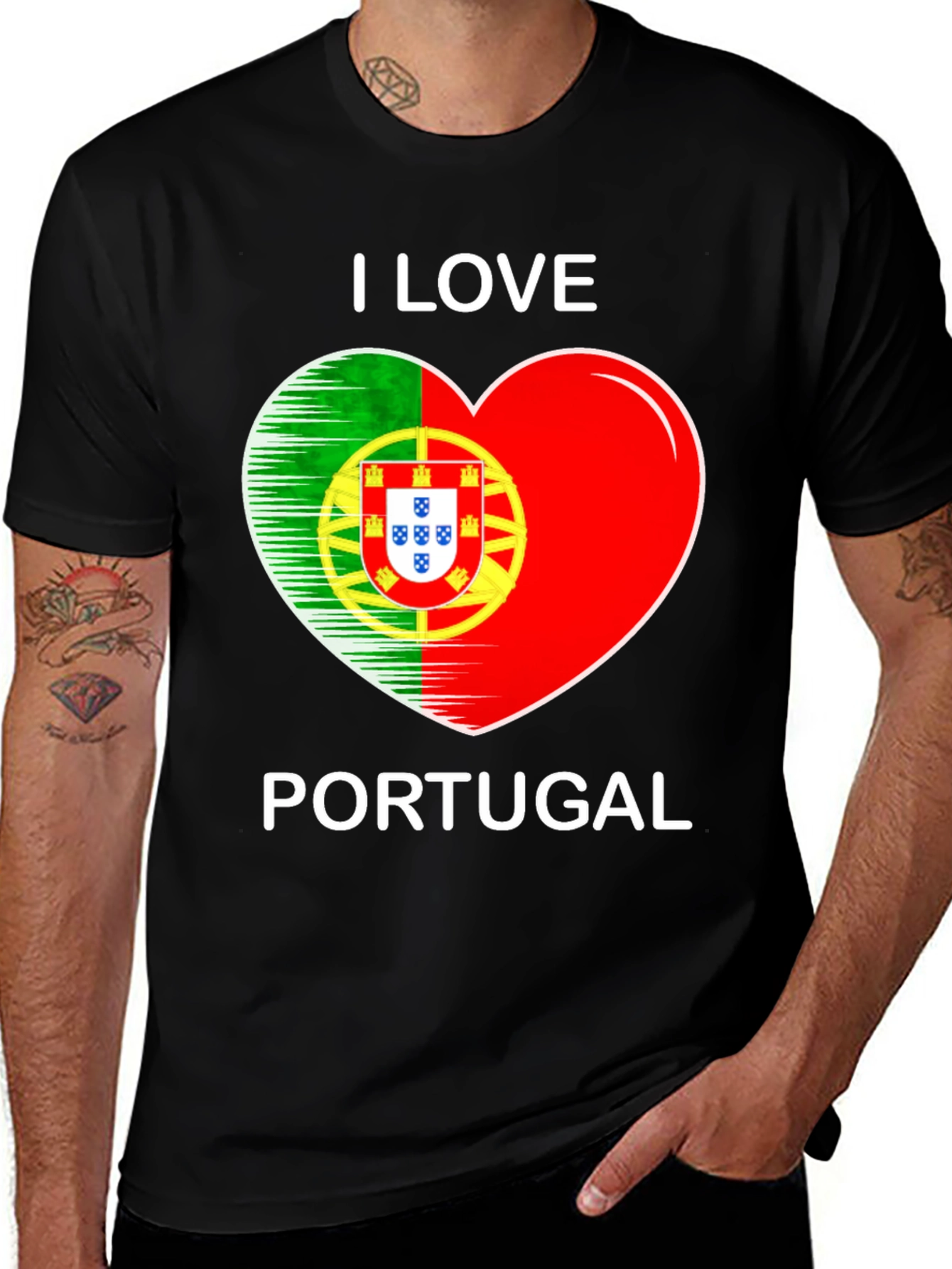 I Love Portugal T-Shirt - National Pride Tee
