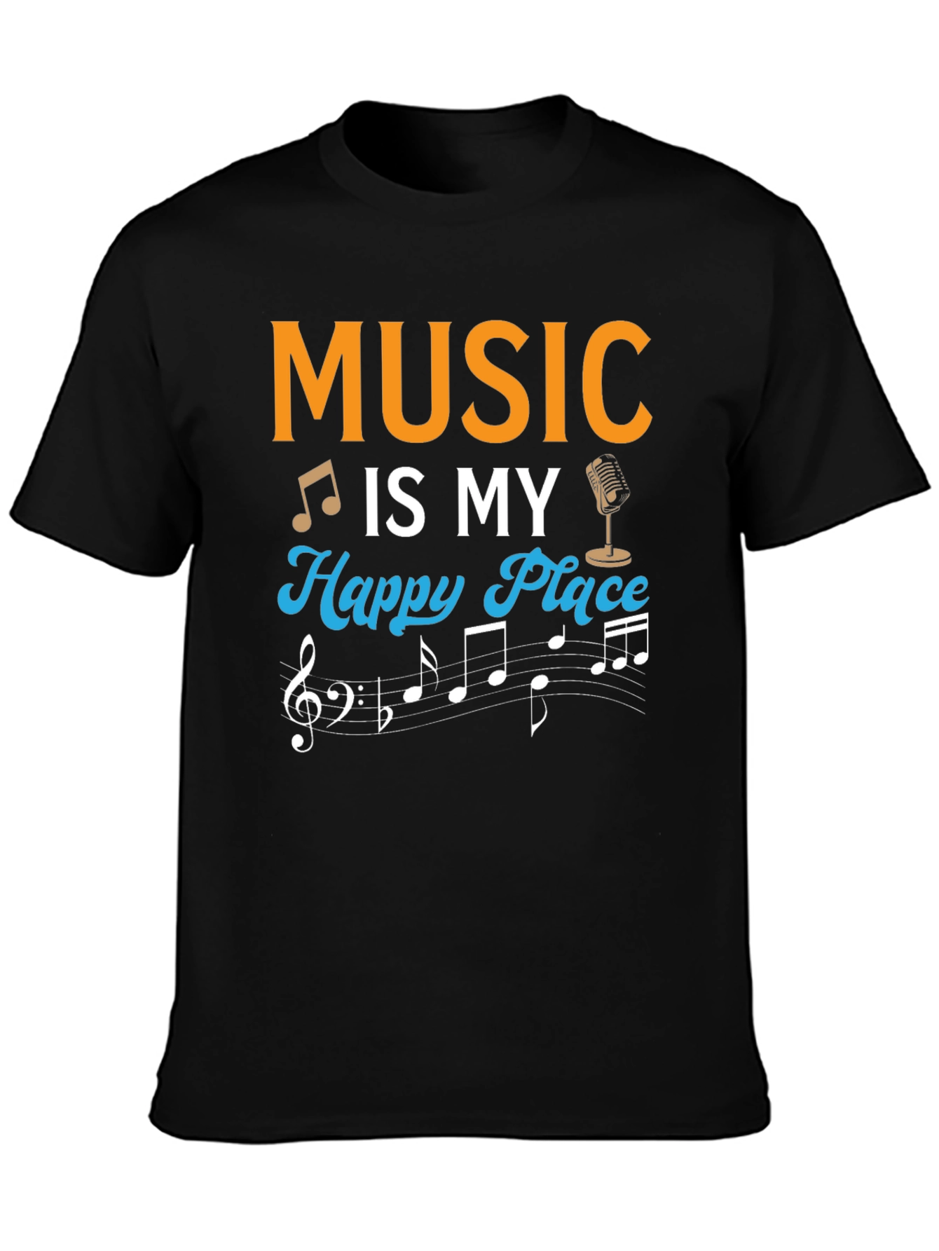 Music Is My Happy Place T-Shirt