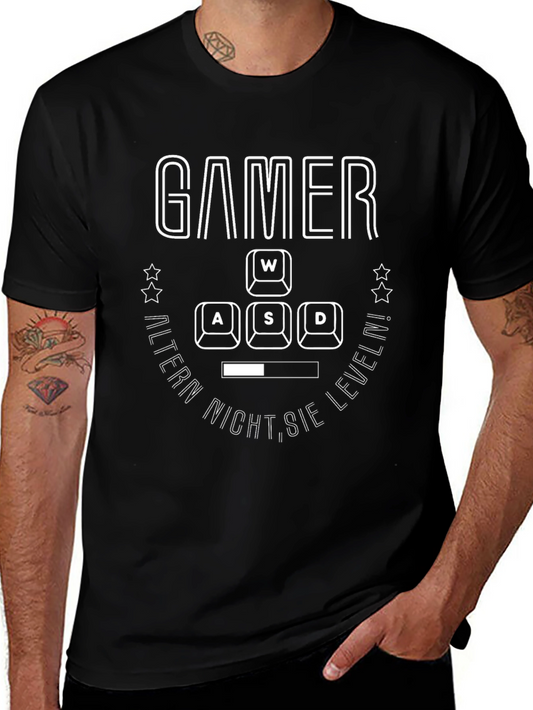 Gamer Level Up Black T-Shirt