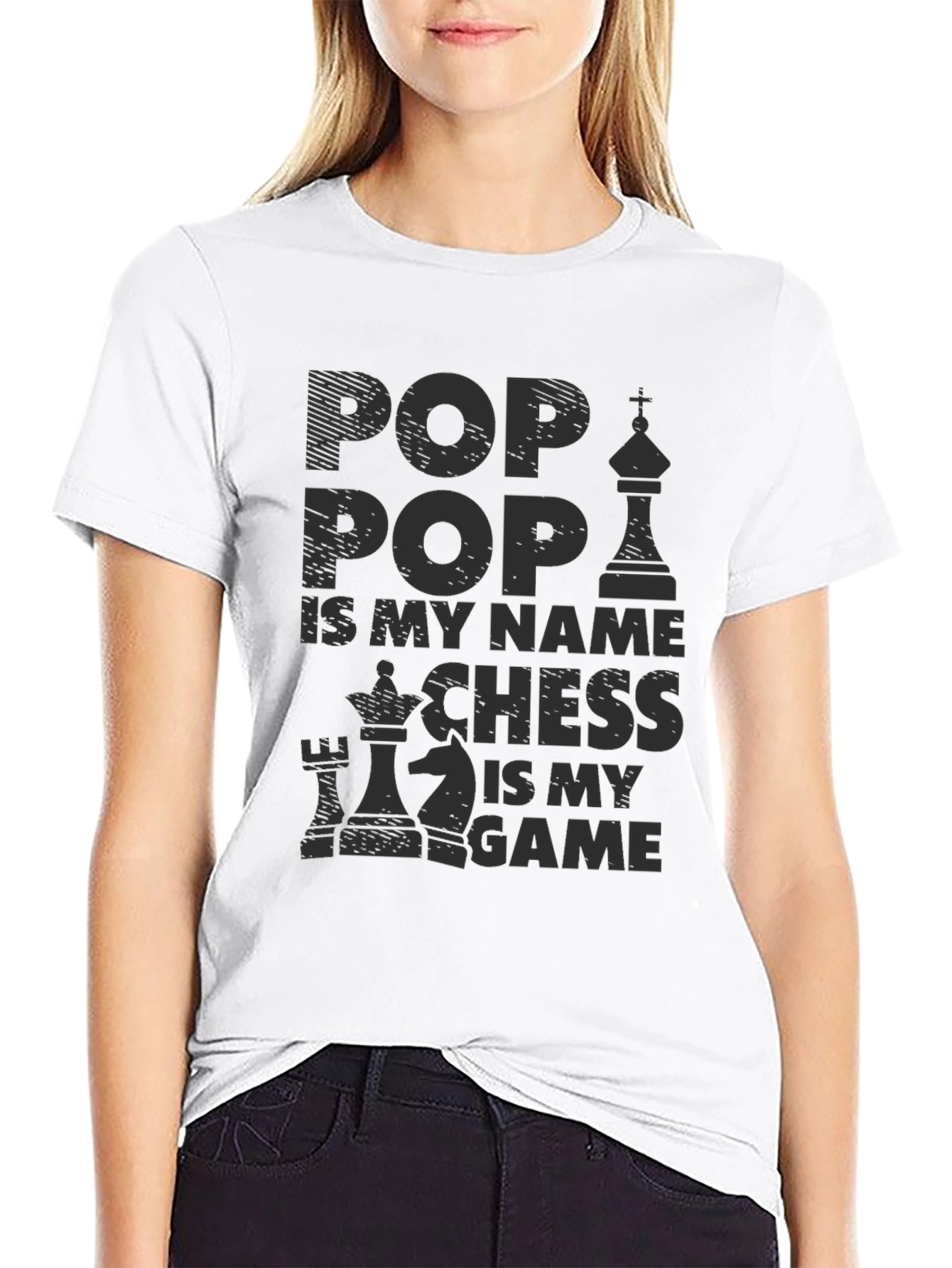 Pop Pop Chess Game T-Shirt