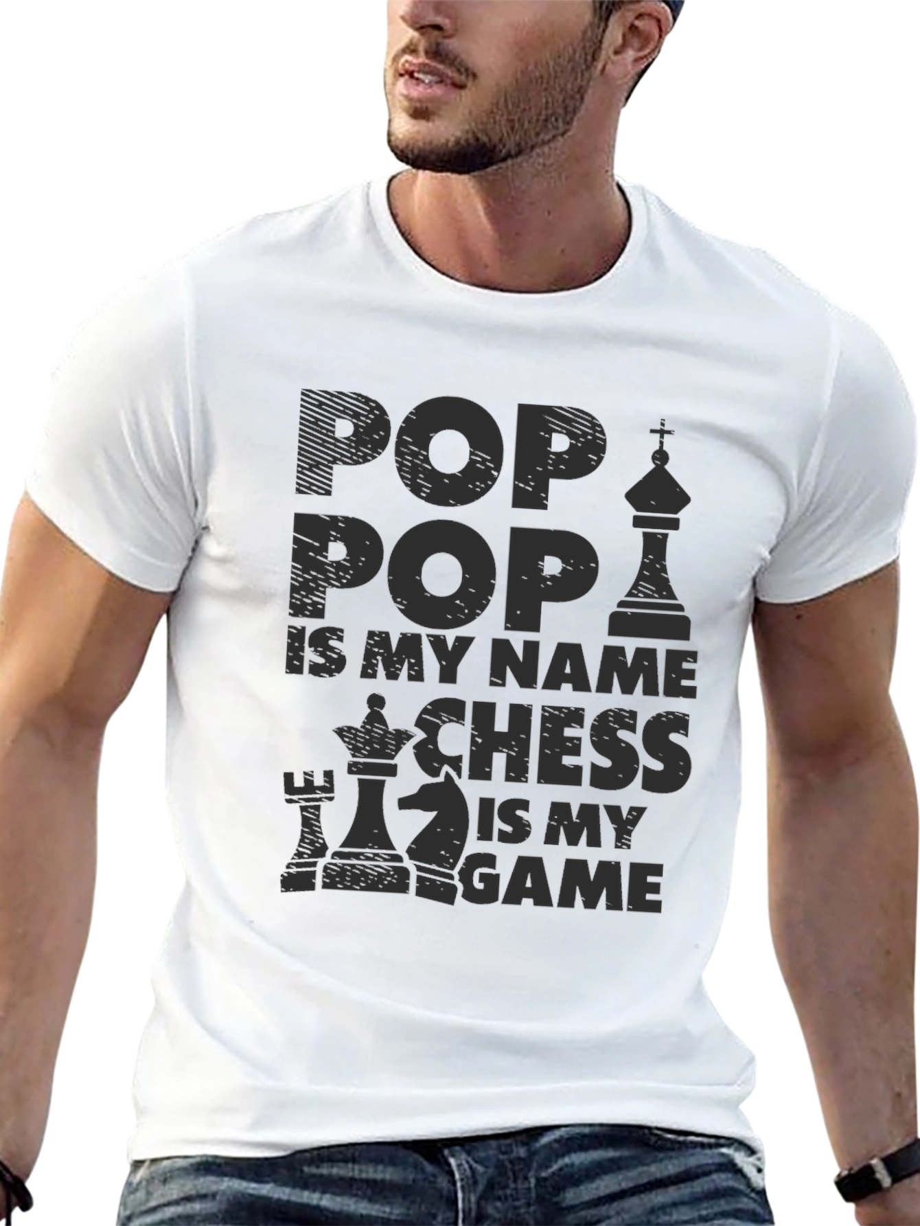 Pop Pop Chess Game T-Shirt