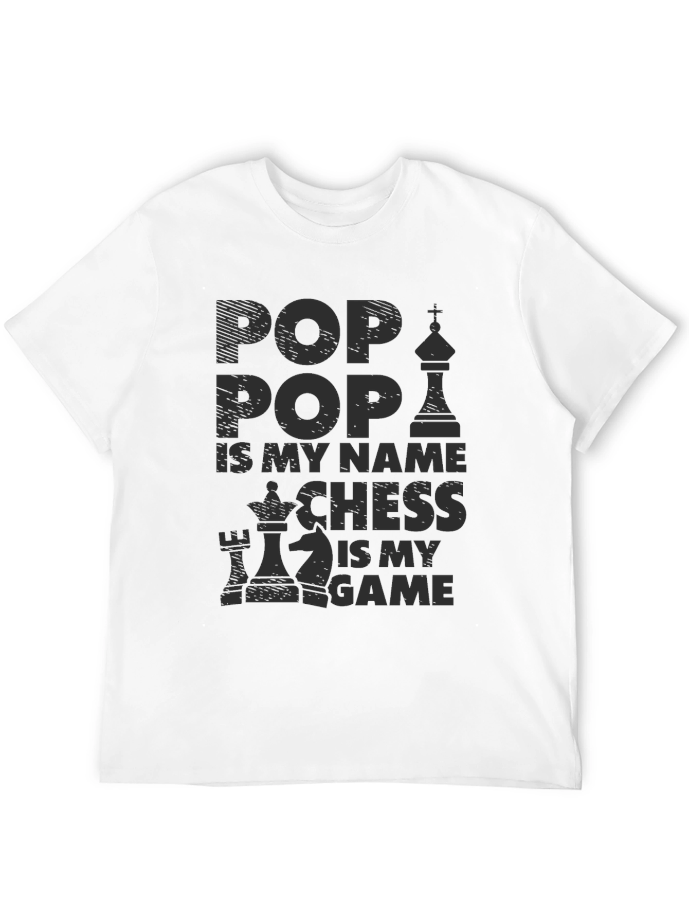 Pop Pop Chess Game T-Shirt