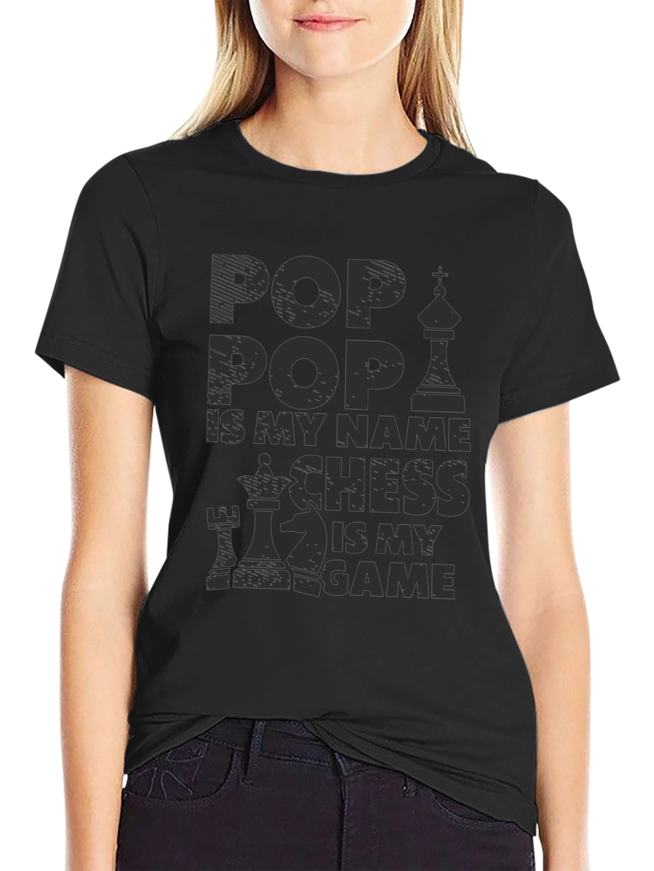 Pop Pop Chess Game T-Shirt