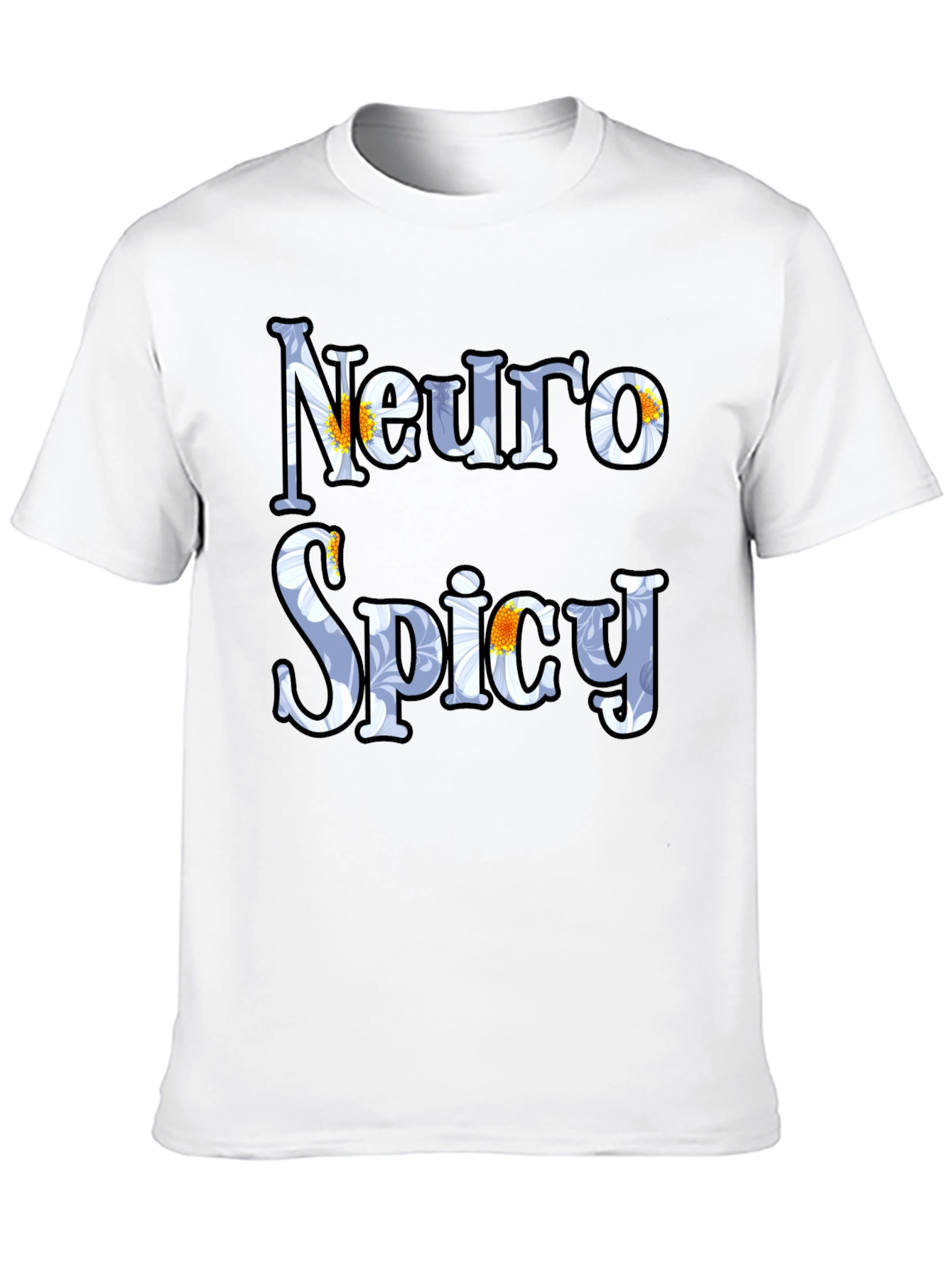 Neuro Spicy Floral T-Shirt - Black