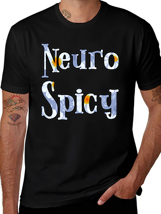 Neuro Spicy Floral T-Shirt - Black