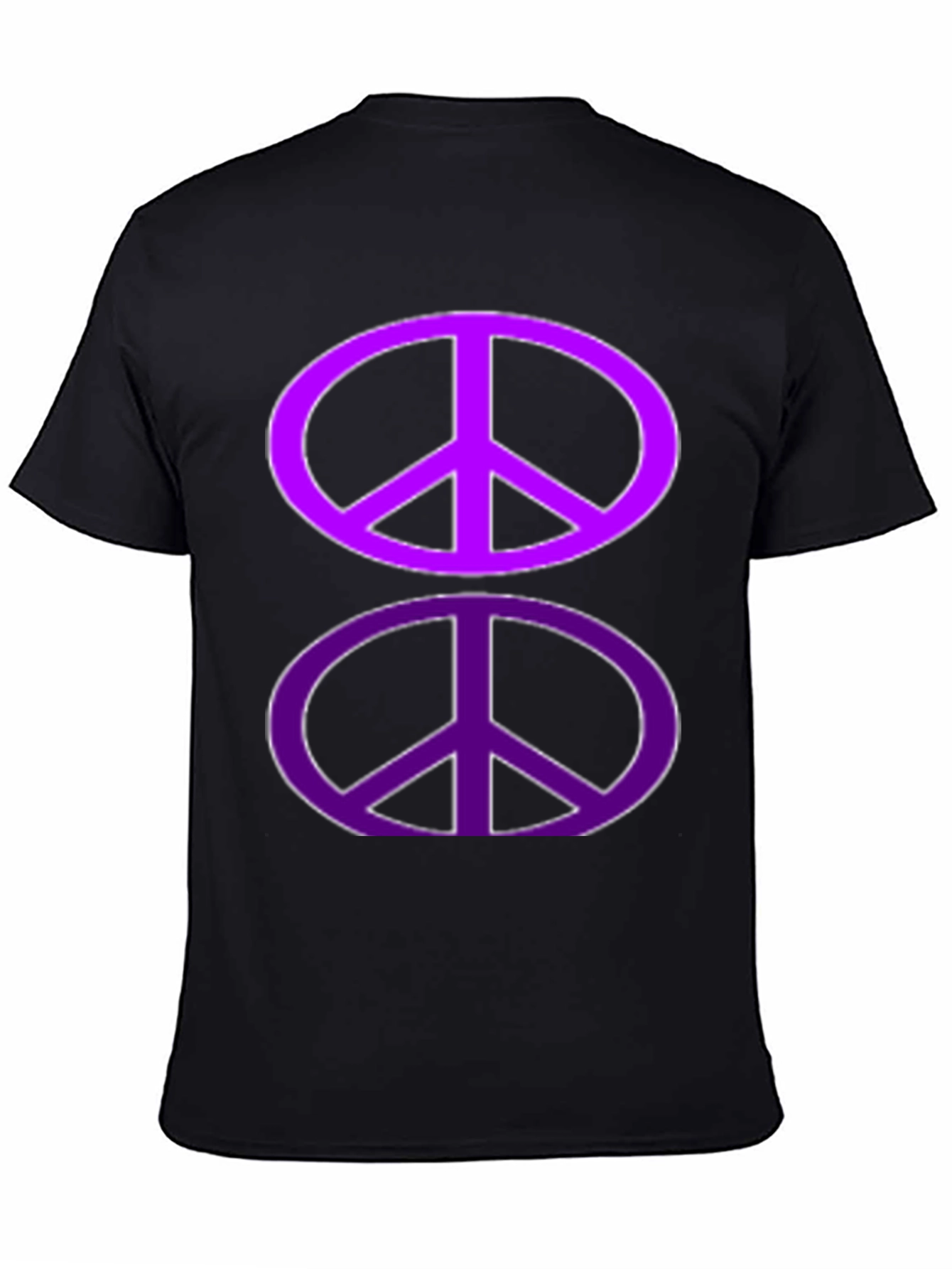 Peace Sign Graphic Tee - Black