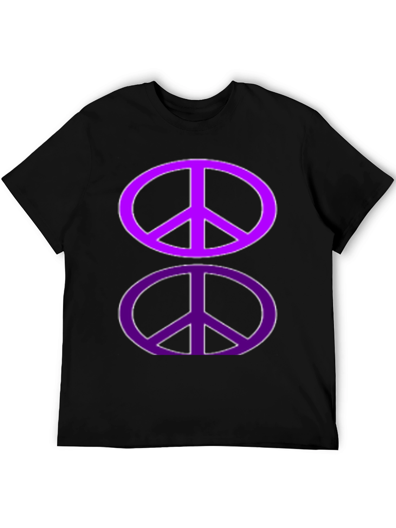 Peace Sign Graphic Tee - Black