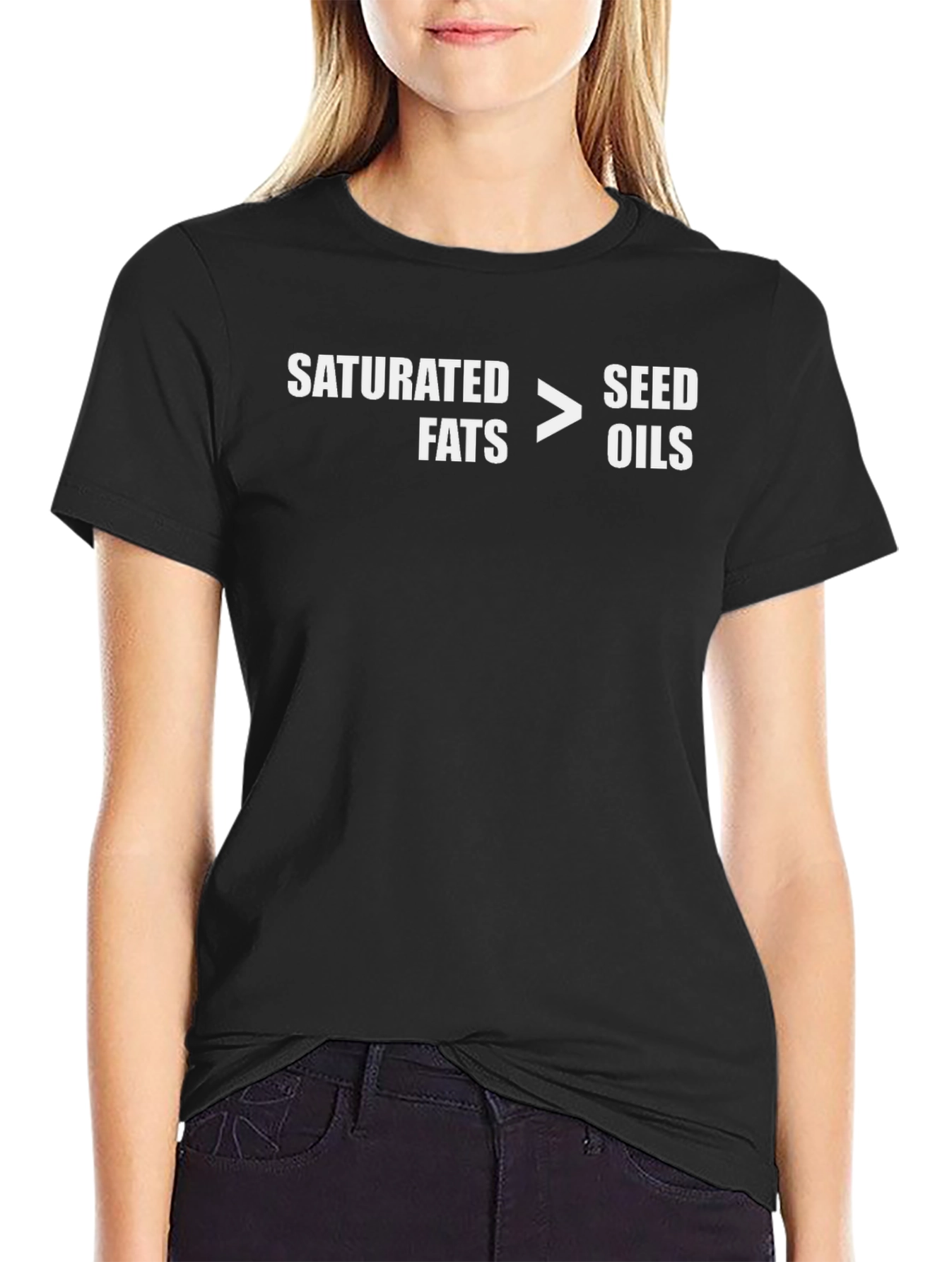 Saturated Fats > Seed Oils Graphic T-Shirt