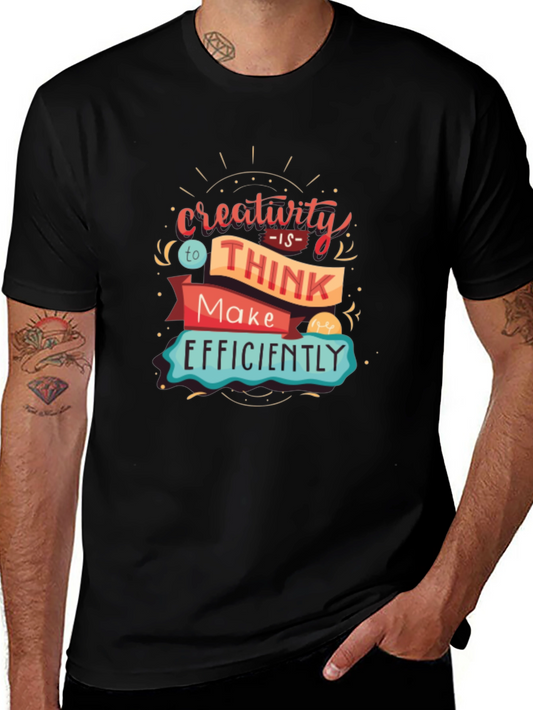 Creative Thinking Black T-Shirt