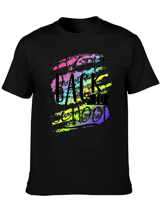 Welcome Back To School Graphic Tee - Black