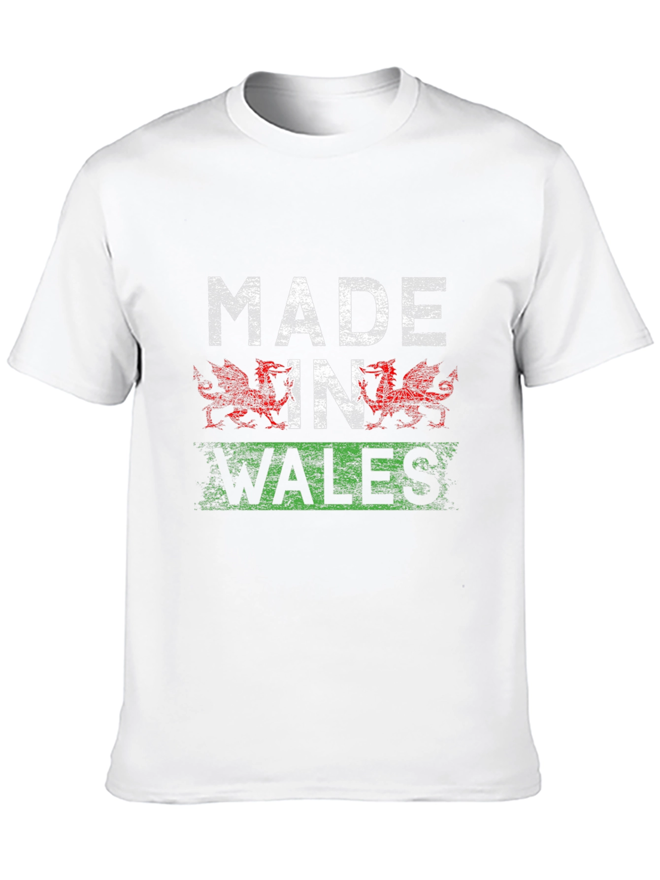 Made In Wales T-Shirt Welsh Flag Dragon Design