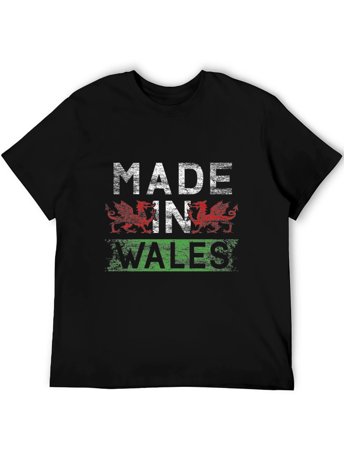 Made In Wales T-Shirt Welsh Flag Dragon Design