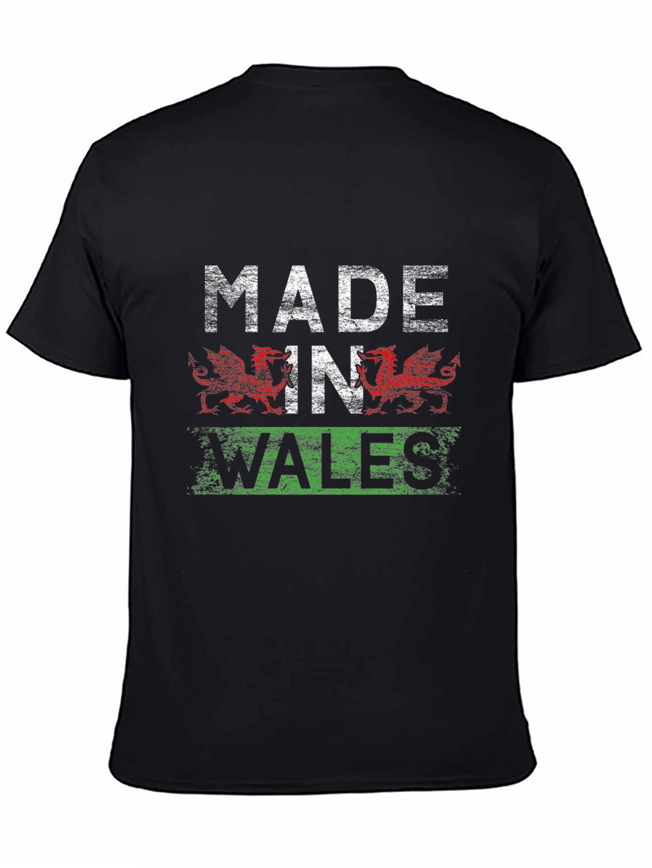 Made In Wales T-Shirt Welsh Flag Dragon Design