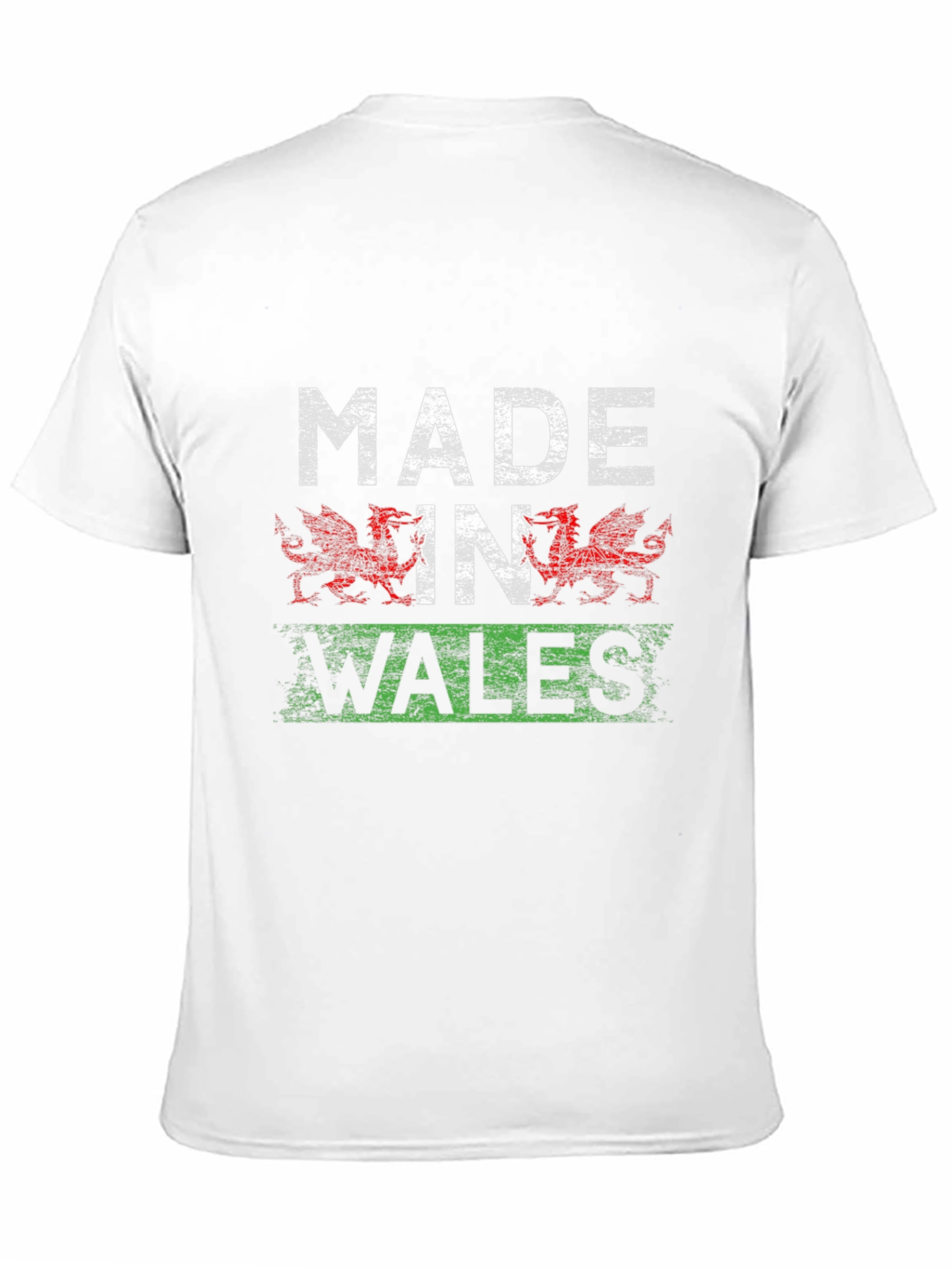 Made In Wales T-Shirt Welsh Flag Dragon Design