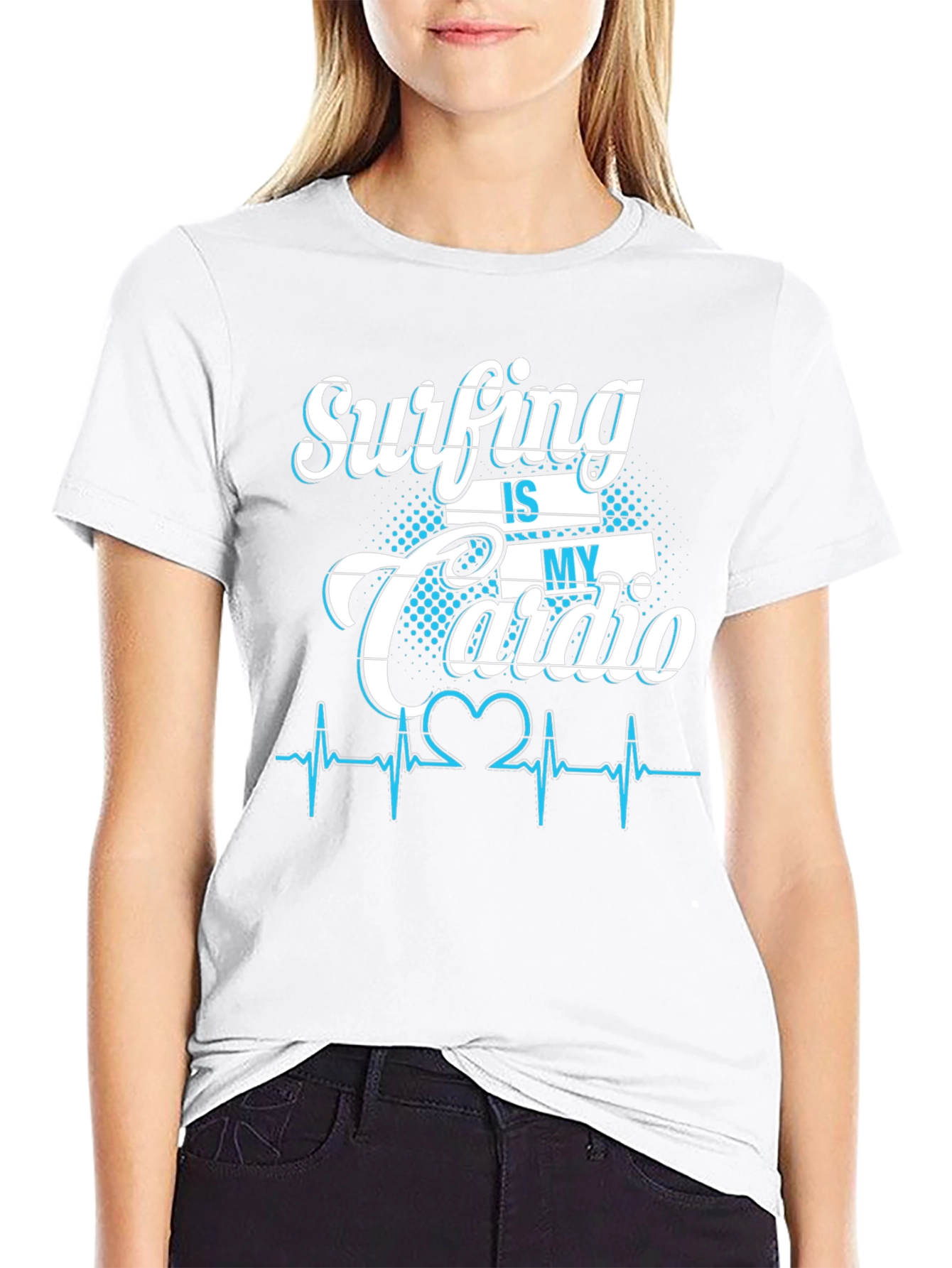 Surfing is My Cardio Graphic T-Shirt